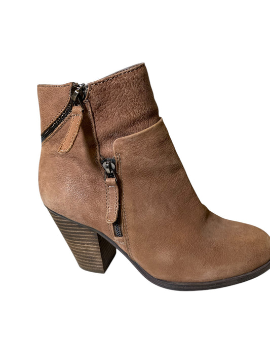 Boots Ankle Heels By Vince Camuto In Brown, Size: 7.5