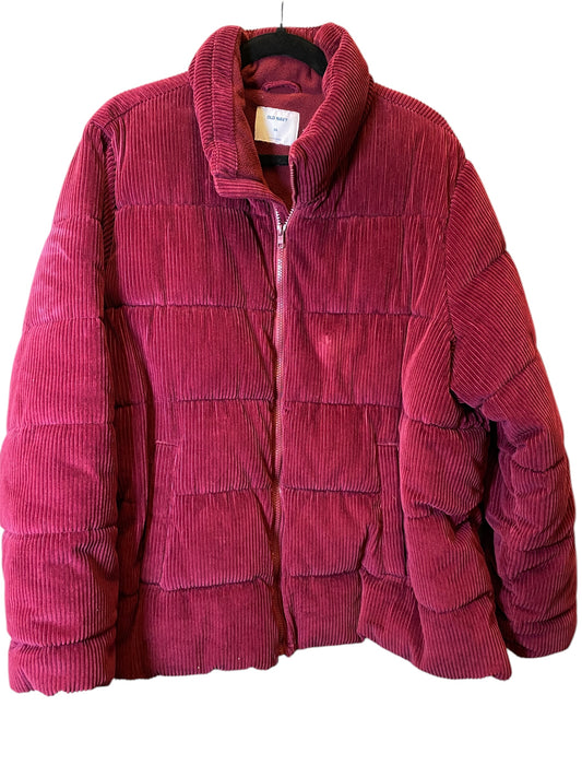 Jacket Puffer & Quilted By Old Navy In Maroon, Size: Xxl