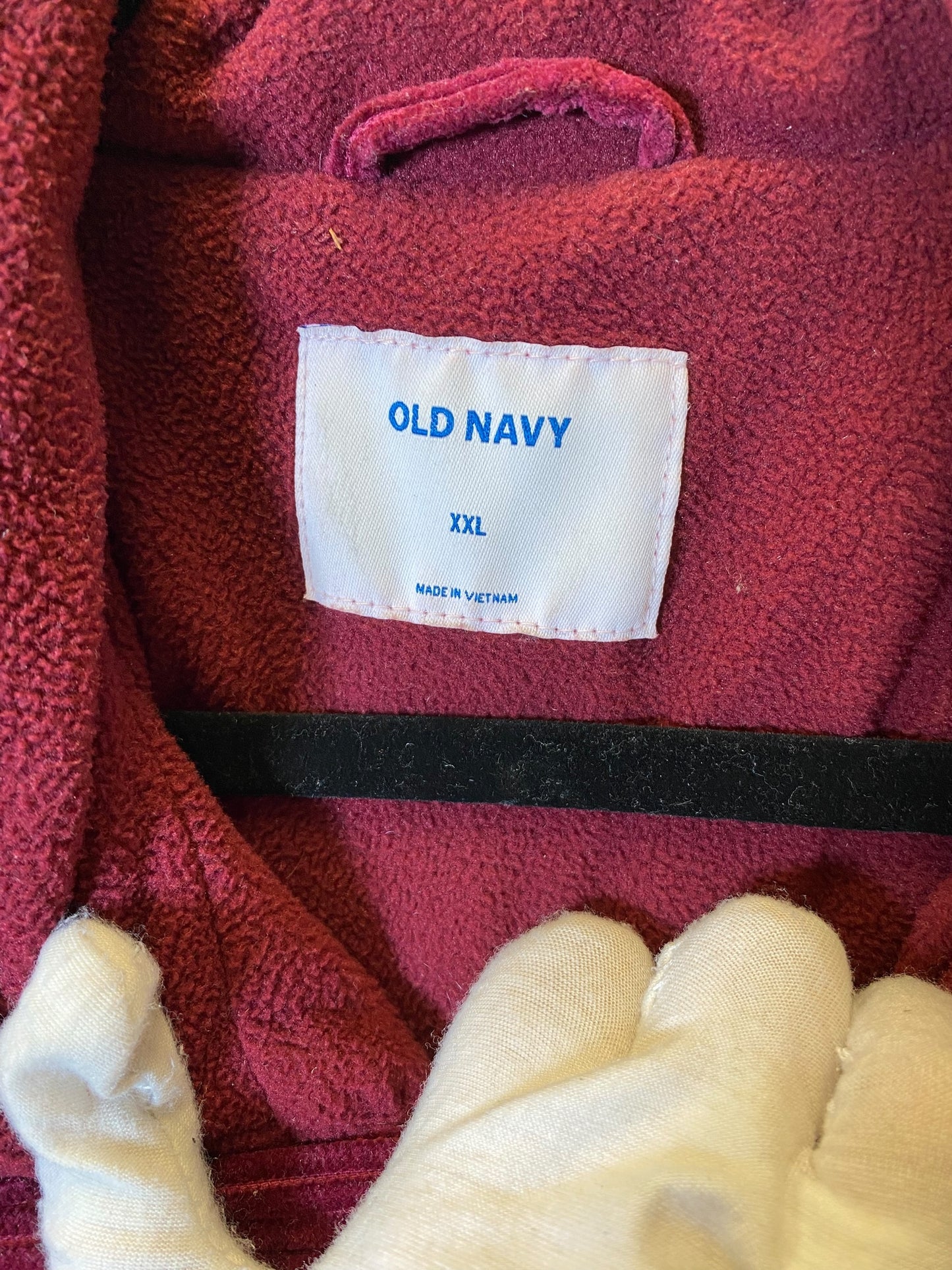 Jacket Puffer & Quilted By Old Navy In Maroon, Size: Xxl