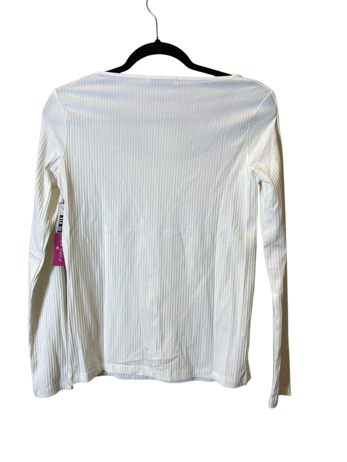 Top Long Sleeve Basic By Mng In White, Size: S