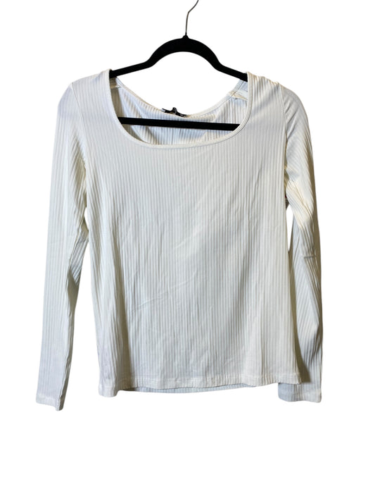 Top Long Sleeve Basic By Mng In White, Size: S