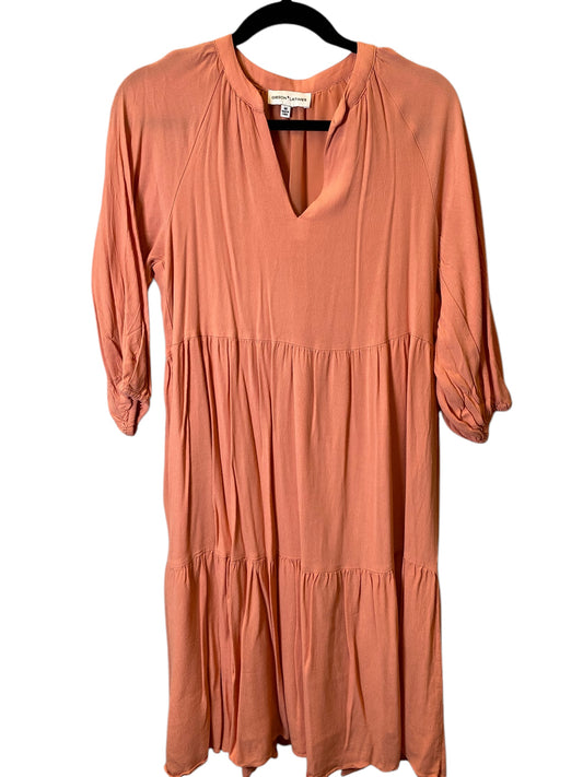 Dress Casual Midi By Gibson And Latimer In Orange, Size: M