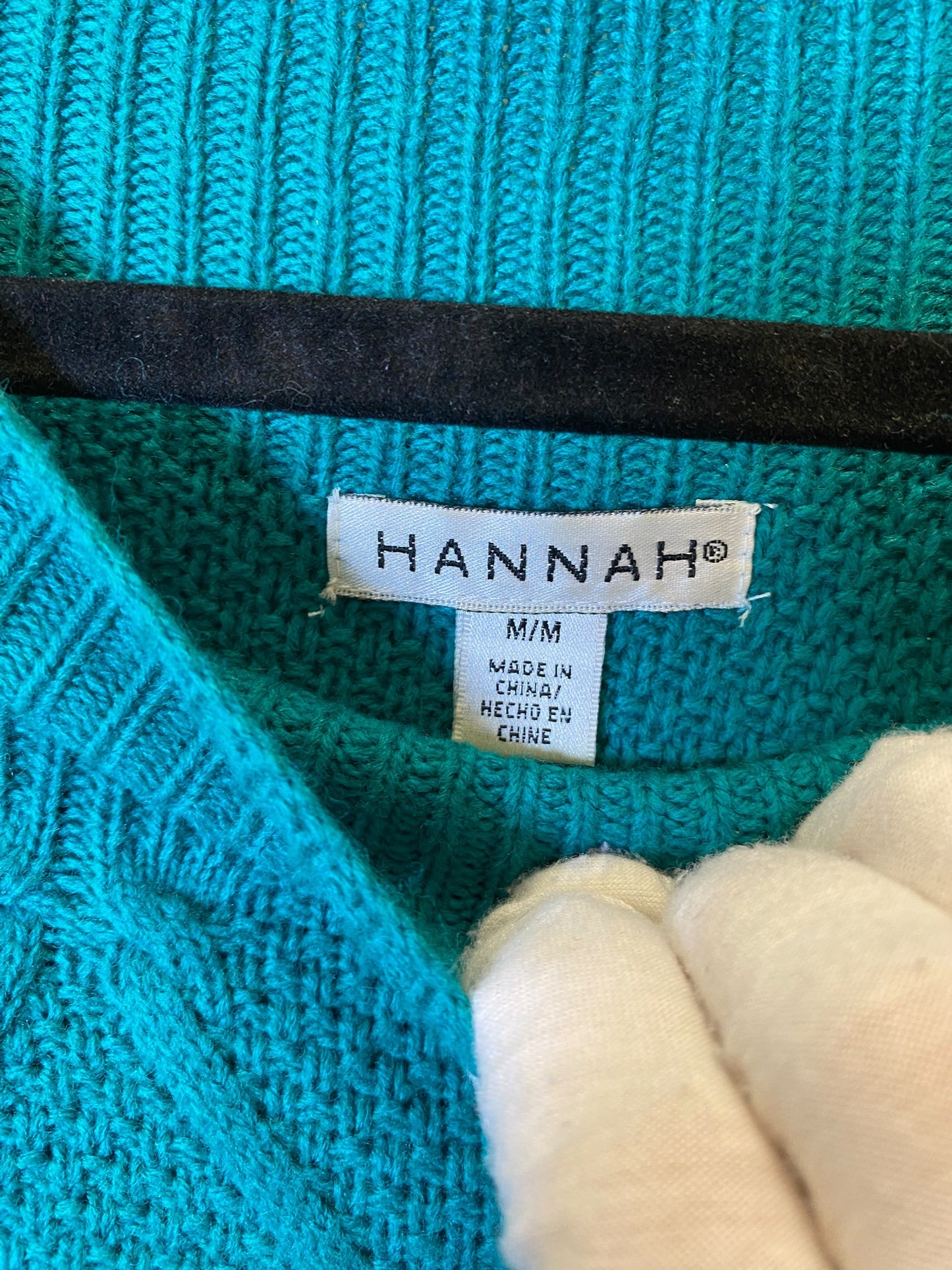 Sweater By Hannah In Teal, Size: M