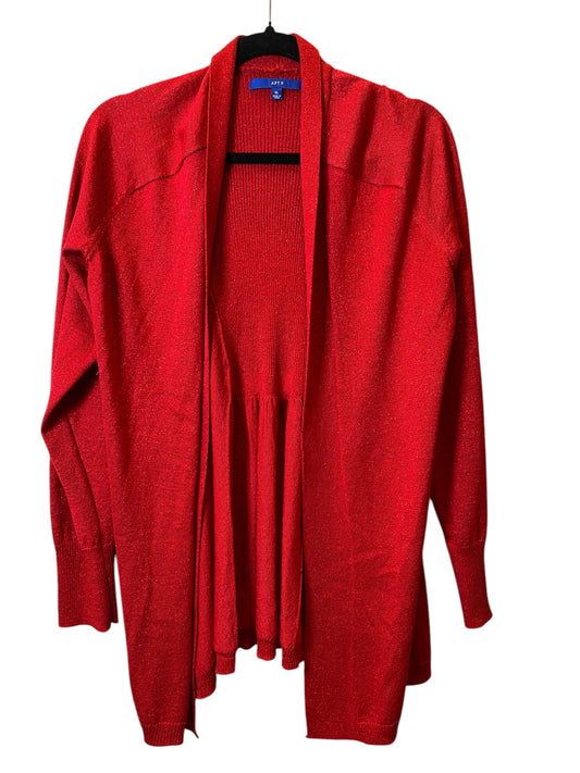 Cardigan By Apt 9 In Red, Size: Xl