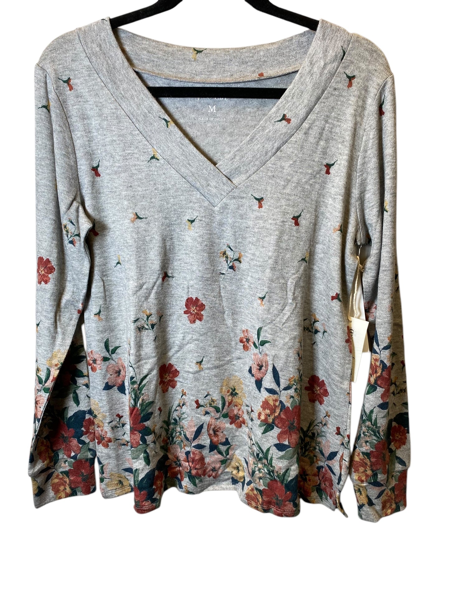 Sweater By Cmc In Floral Print, Size: M