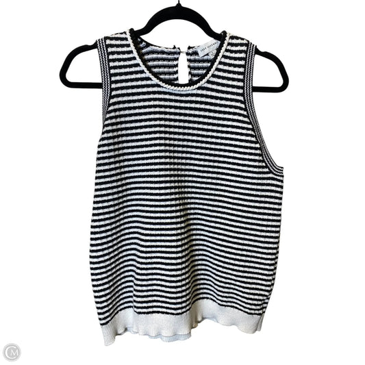 Vest Sweater By Free Assembly In Striped Pattern, Size: L