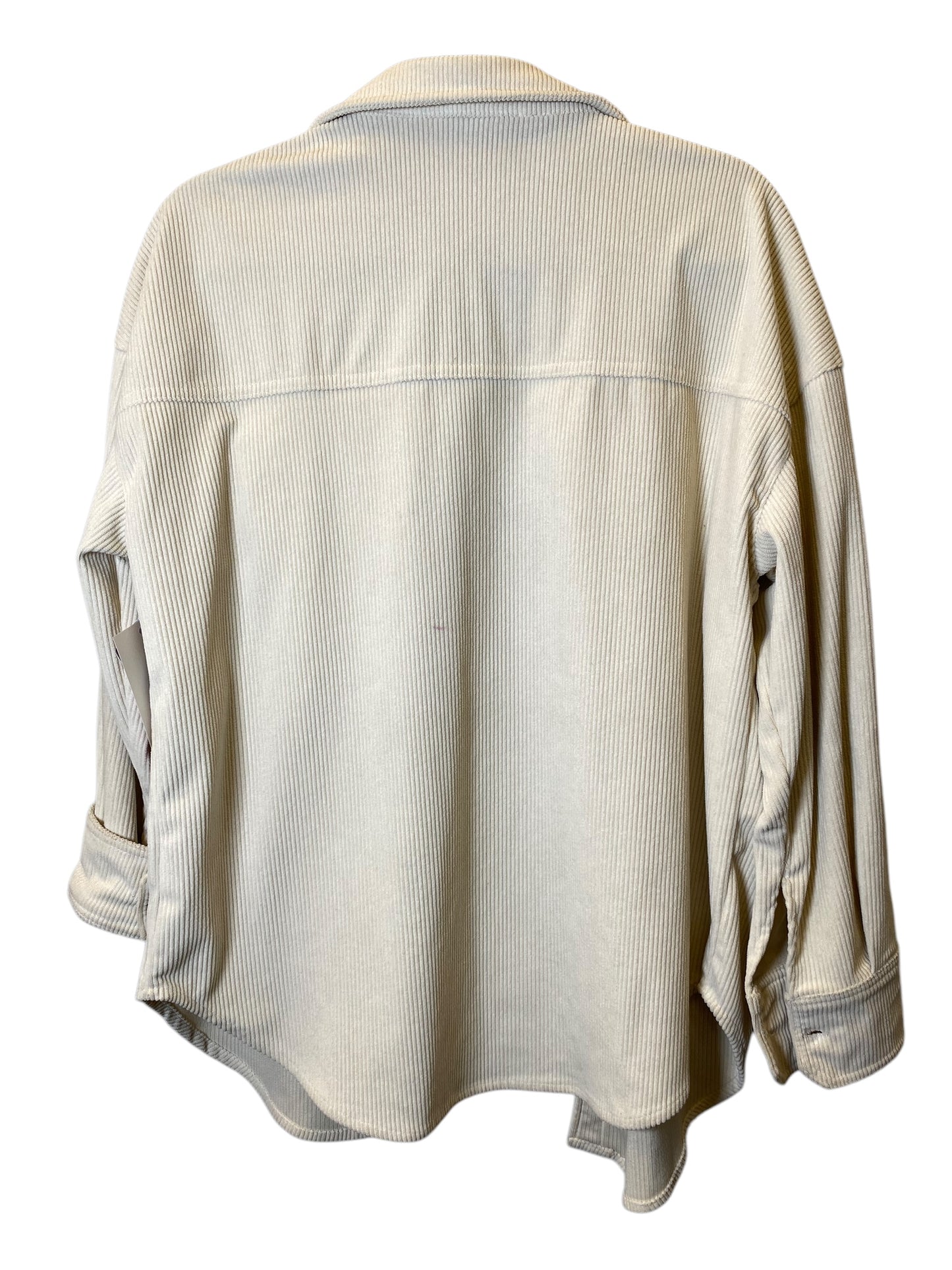 Blouse Long Sleeve By Cmc In Cream, Size: M