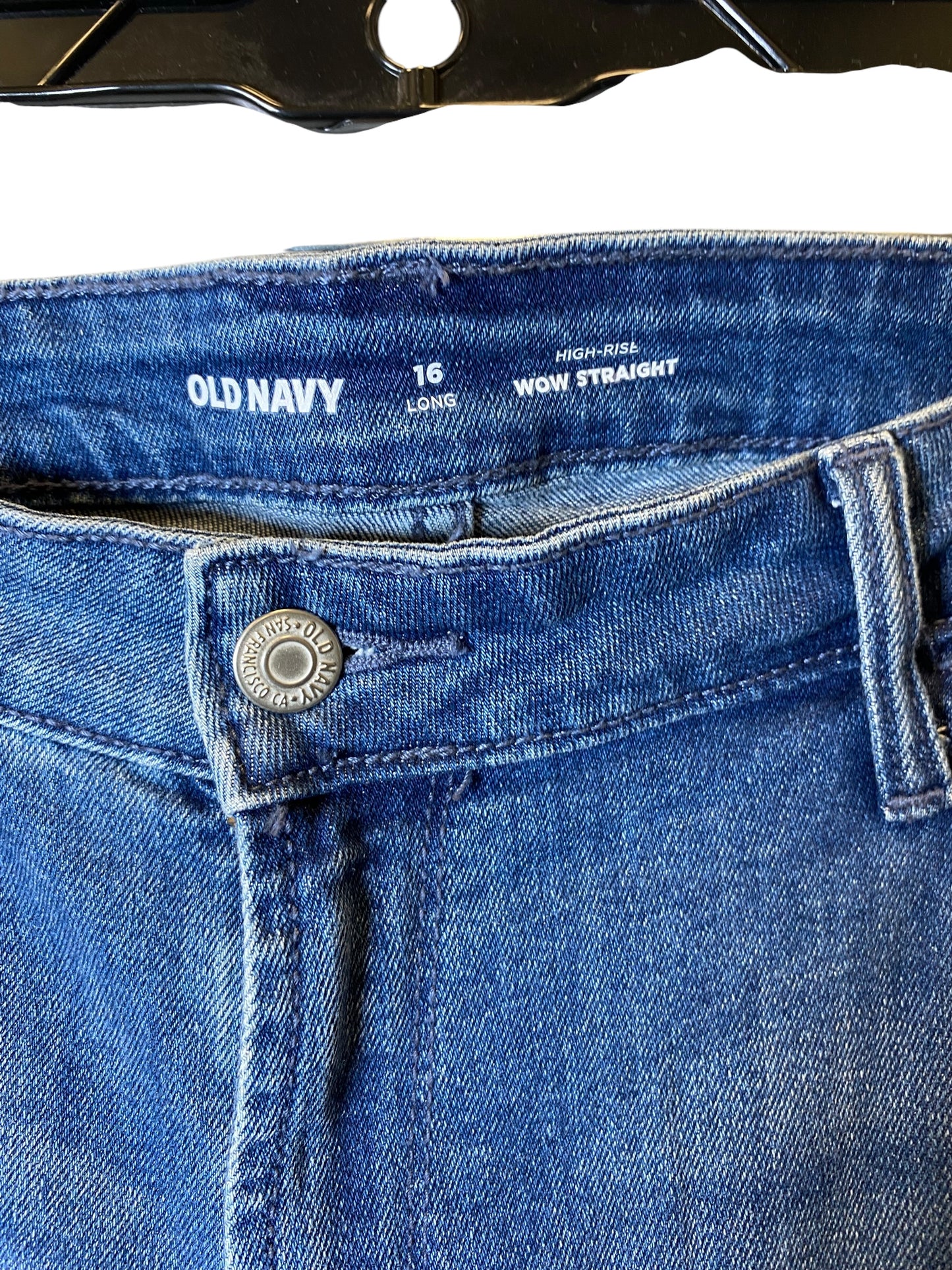 Jeans Straight By Old Navy In Blue, Size: 16