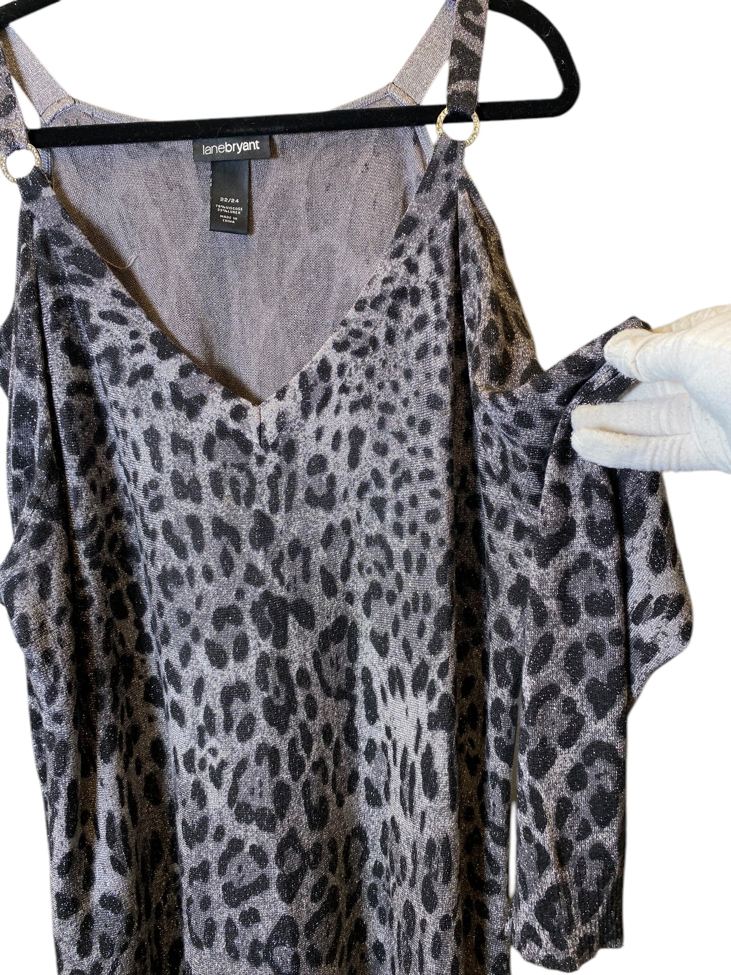 Top Long Sleeve By Lane Bryant In Animal Print, Size: 3x