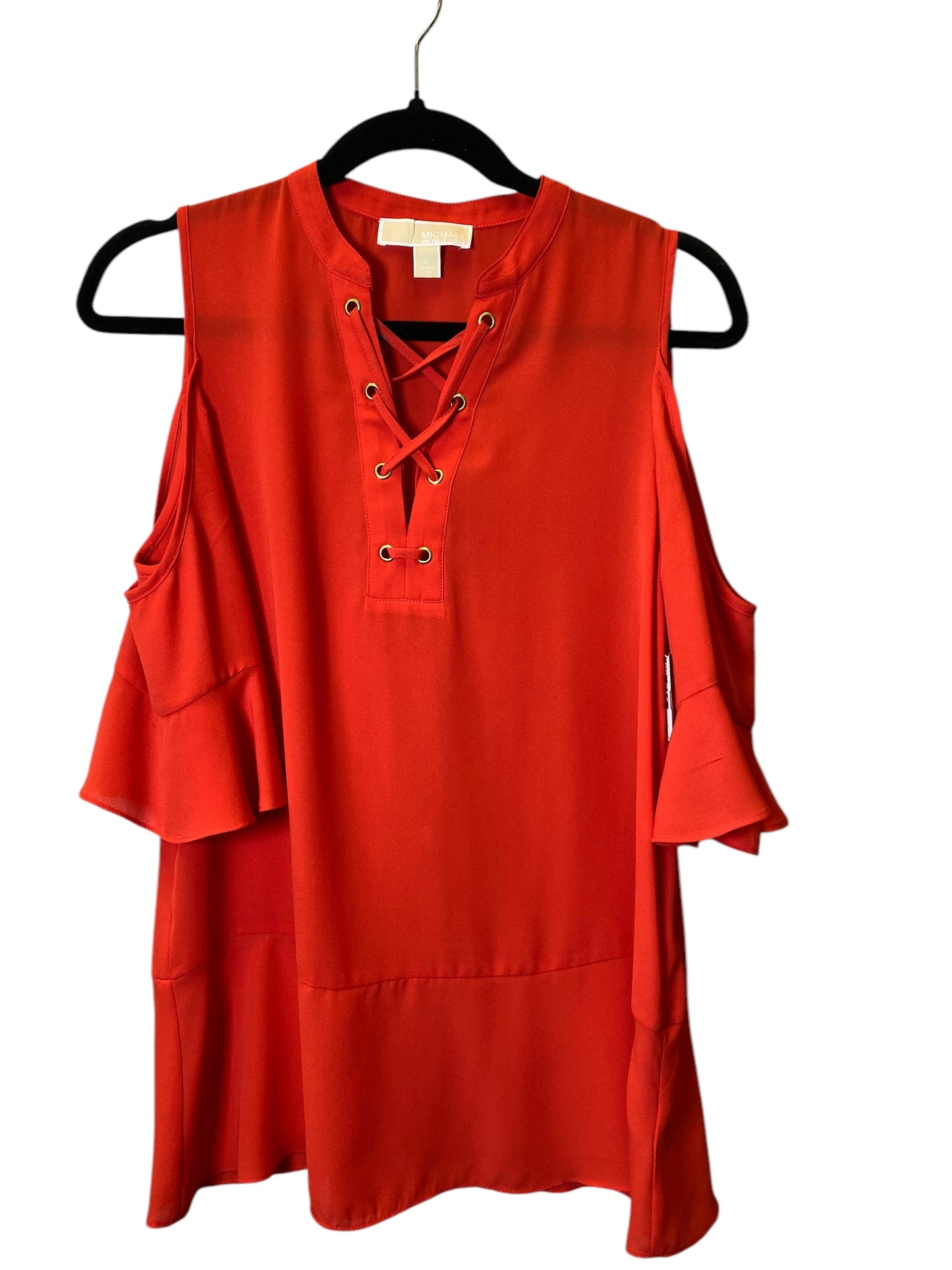 Top Short Sleeve By Michael By Michael Kors In Orange, Size: M