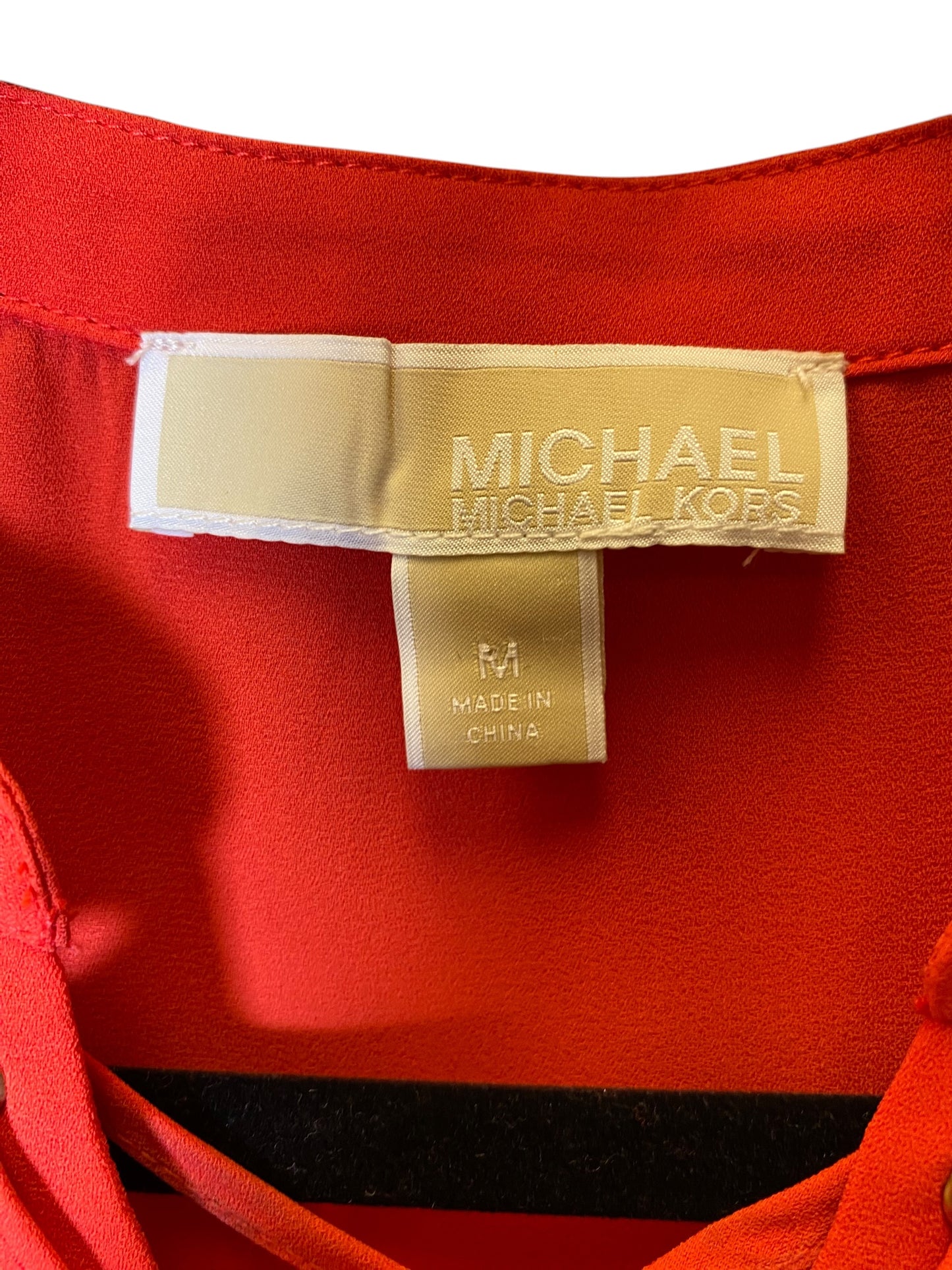 Top Short Sleeve By Michael By Michael Kors In Orange, Size: M