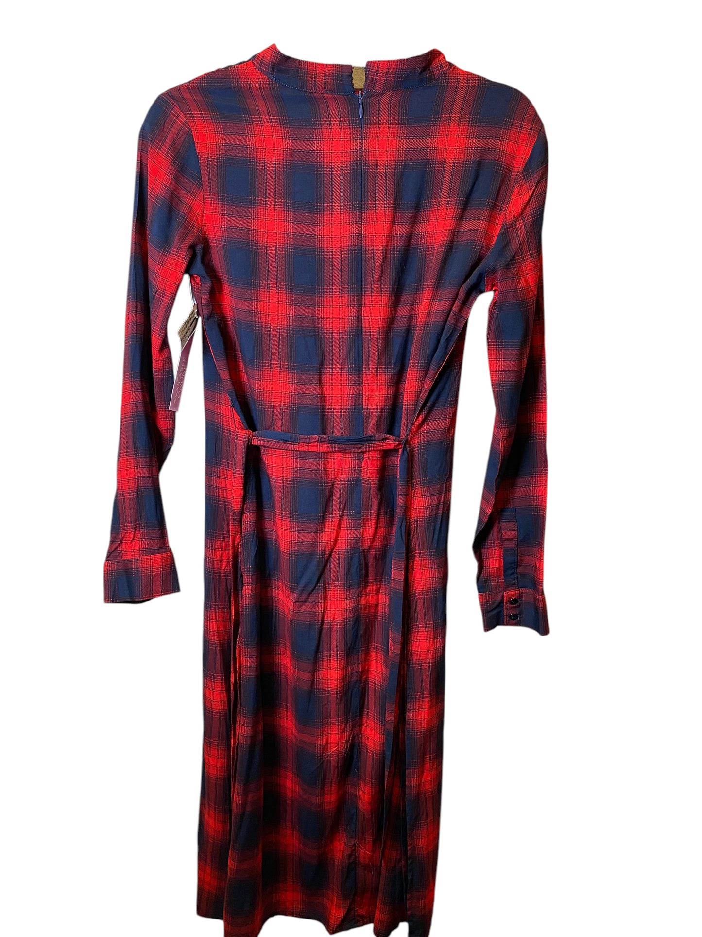 Tunic Long Sleeve By English Factory In Plaid Pattern, Size: S