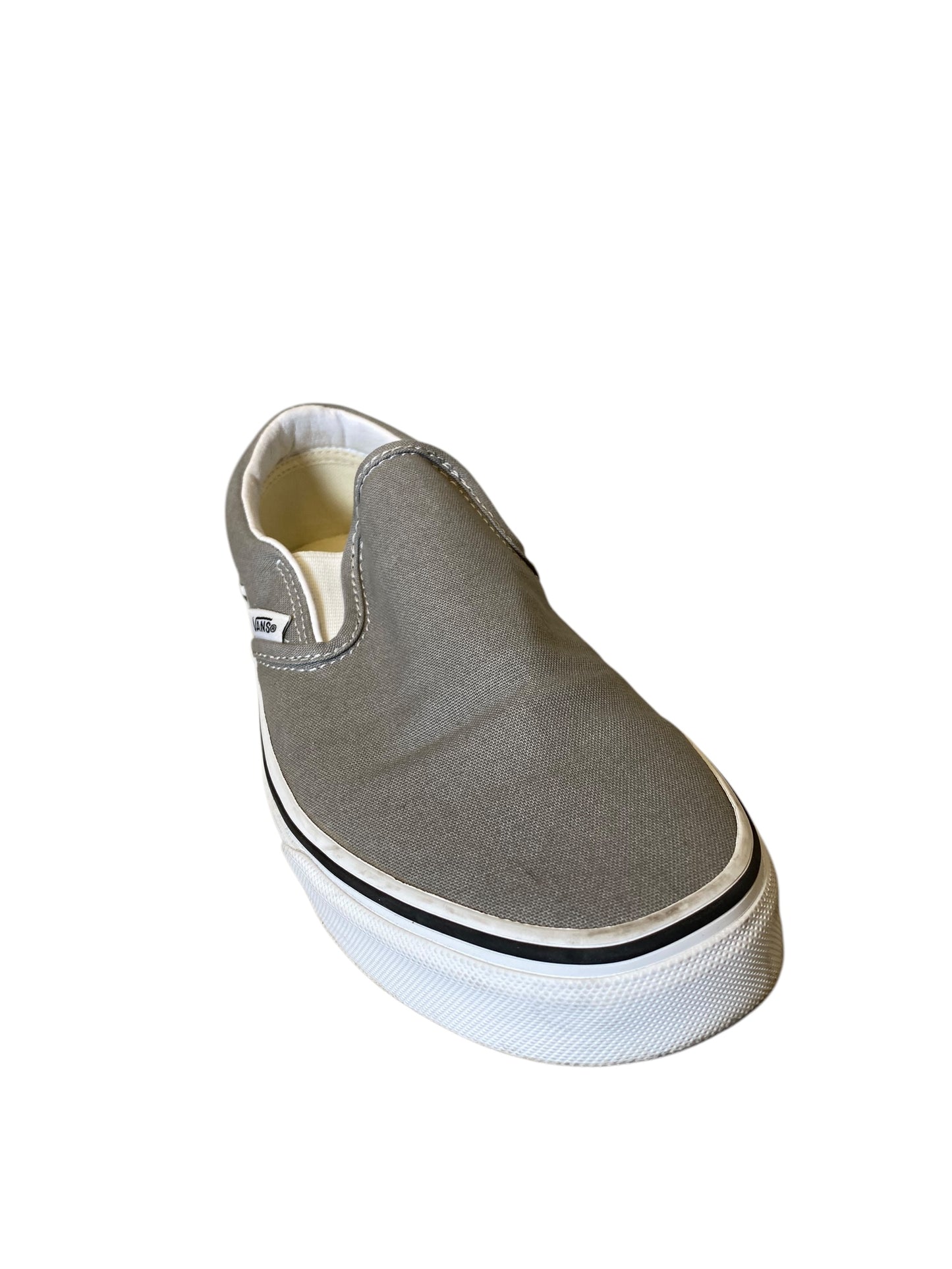 Shoes Flats By Vans In Grey, Size: 9