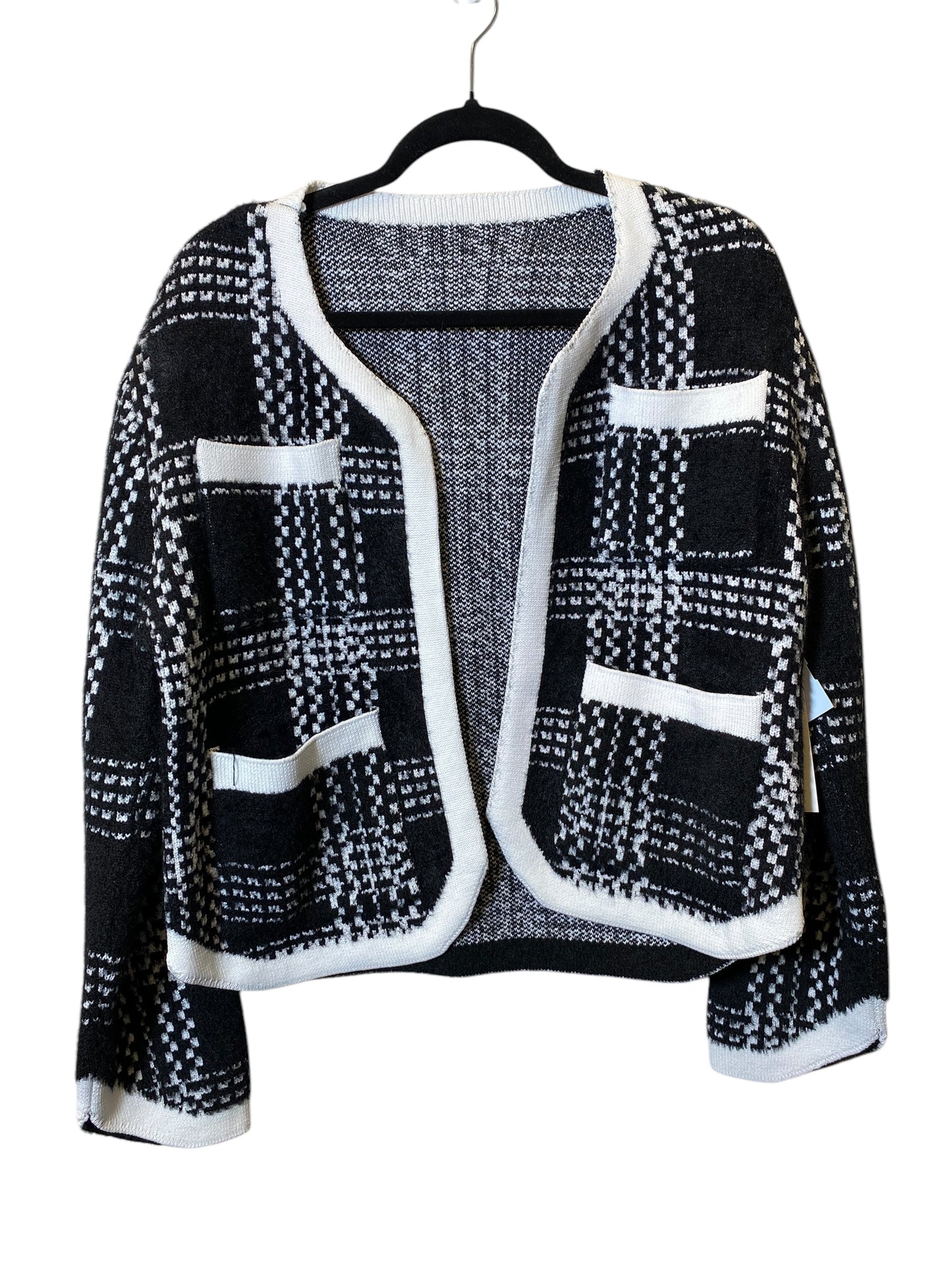 Cardigan By Cmc In Black & White, Size: M