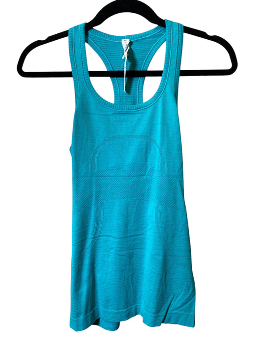 Athletic Tank Top By Lululemon In Aqua, Size: S