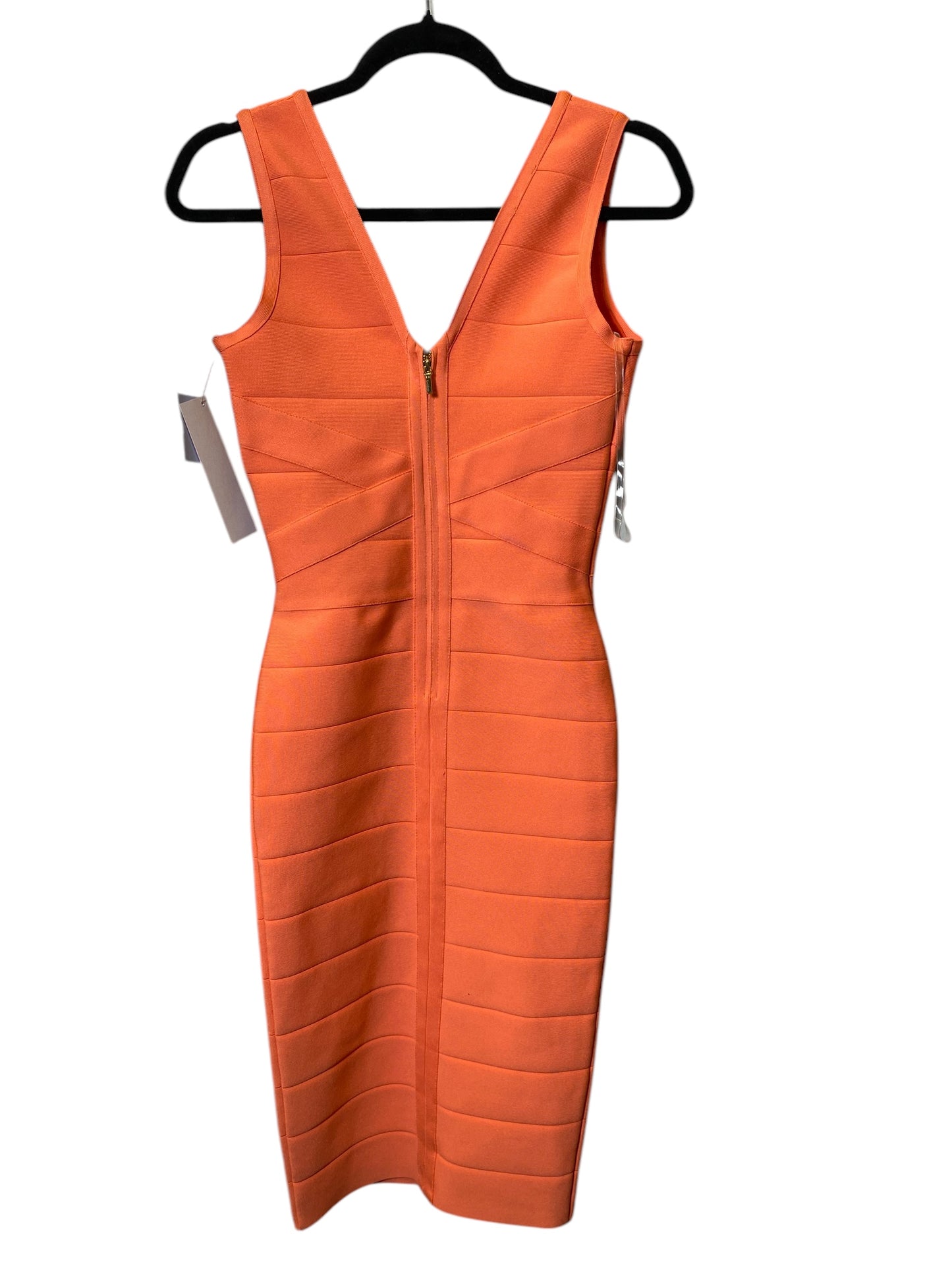 Dress Casual Midi By Bebe In Orange, Size: Xs