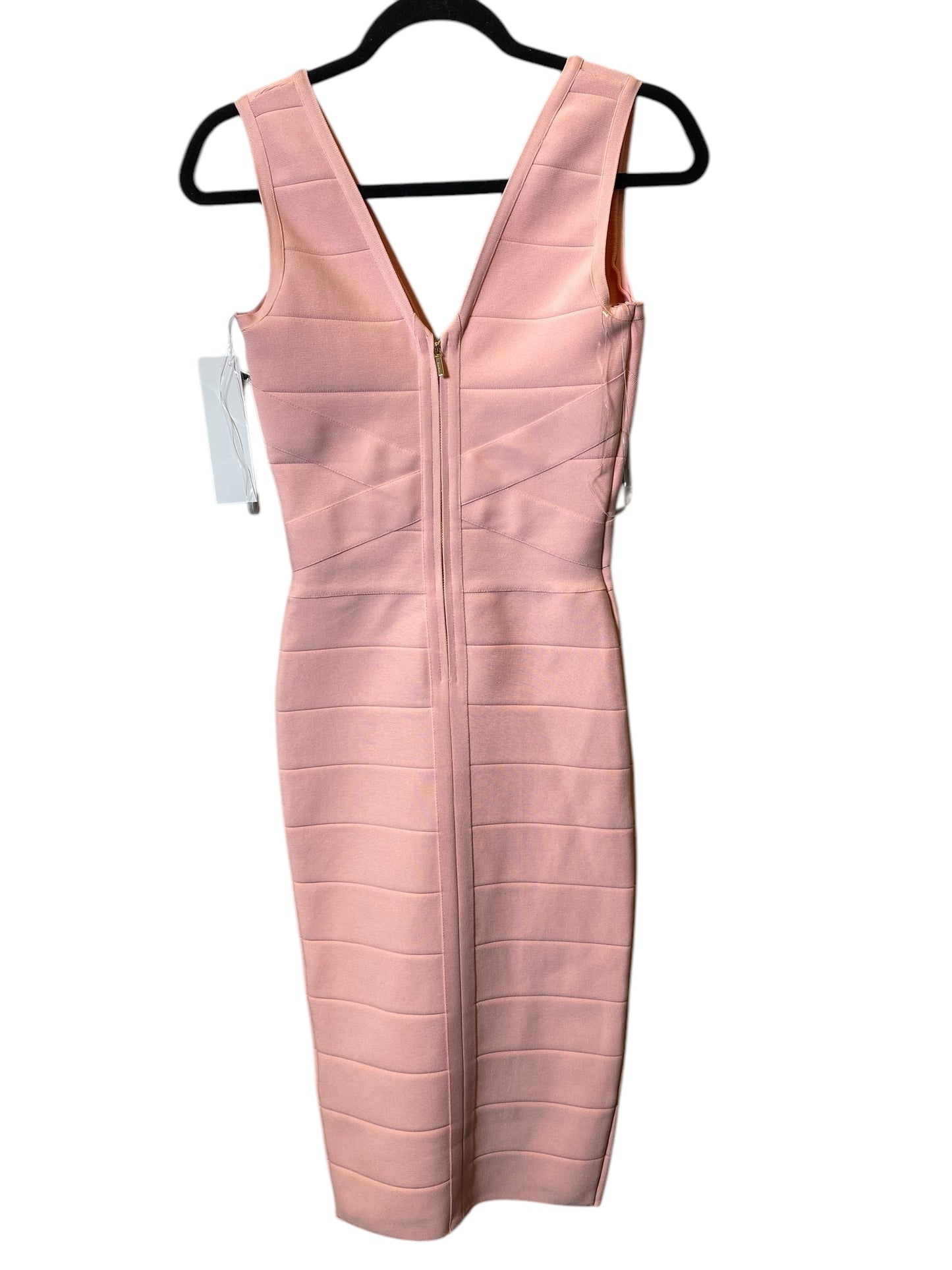 Dress Casual Midi By Bebe In Pink, Size: Xs