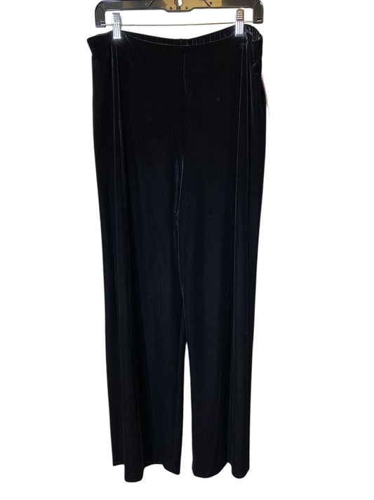 Pants Velvet By Alex Evenings In Black, Size: Xl