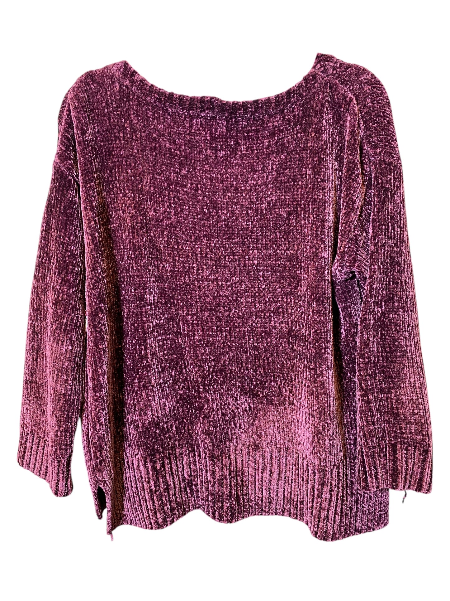 Sweater By Jones New York In Maroon, Size: L