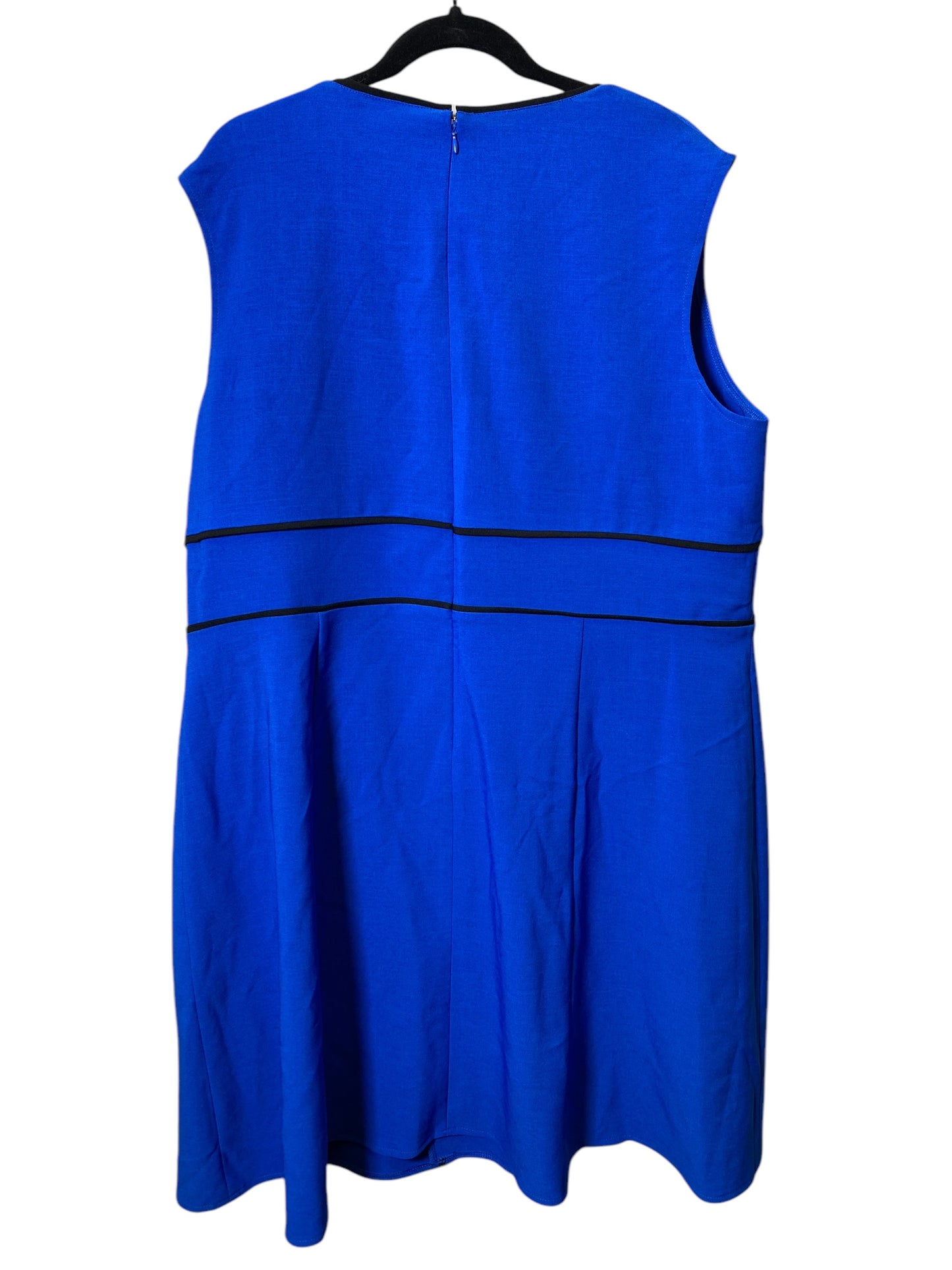 Dress Casual Midi By London Style In Blue, Size: 2x