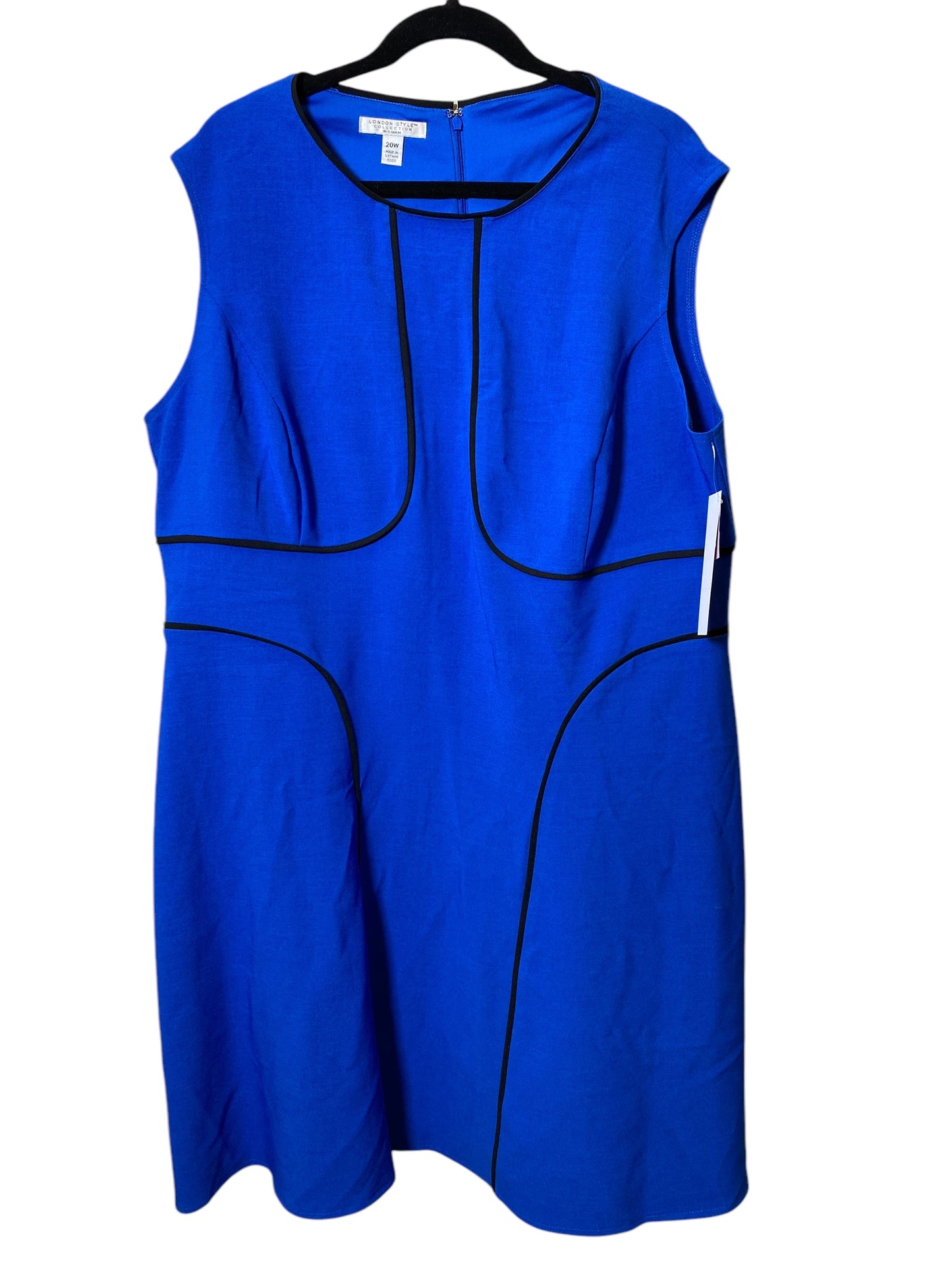 Dress Casual Midi By London Style In Blue, Size: 2x