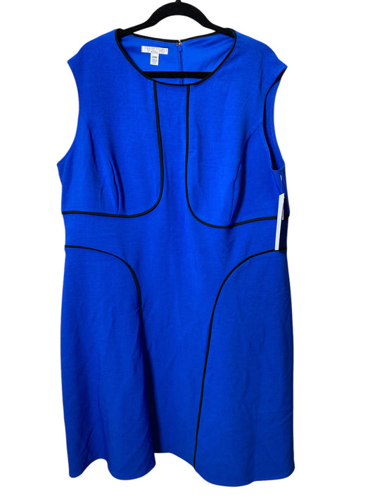 Dress Casual Midi By London Style In Blue, Size: 2x