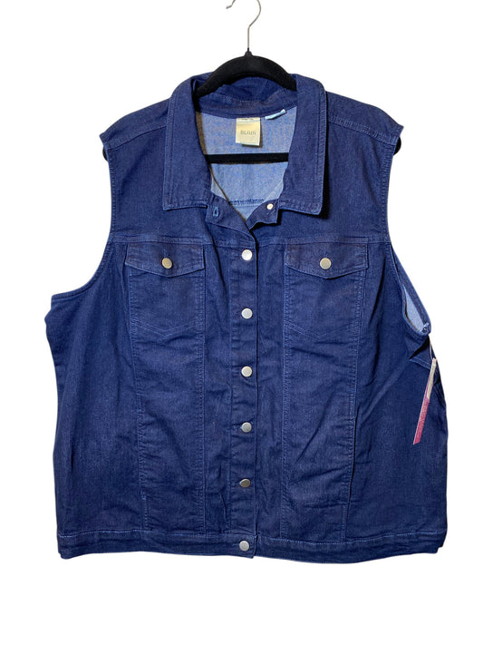 Vest Other By Blair In Blue Denim, Size: 2x