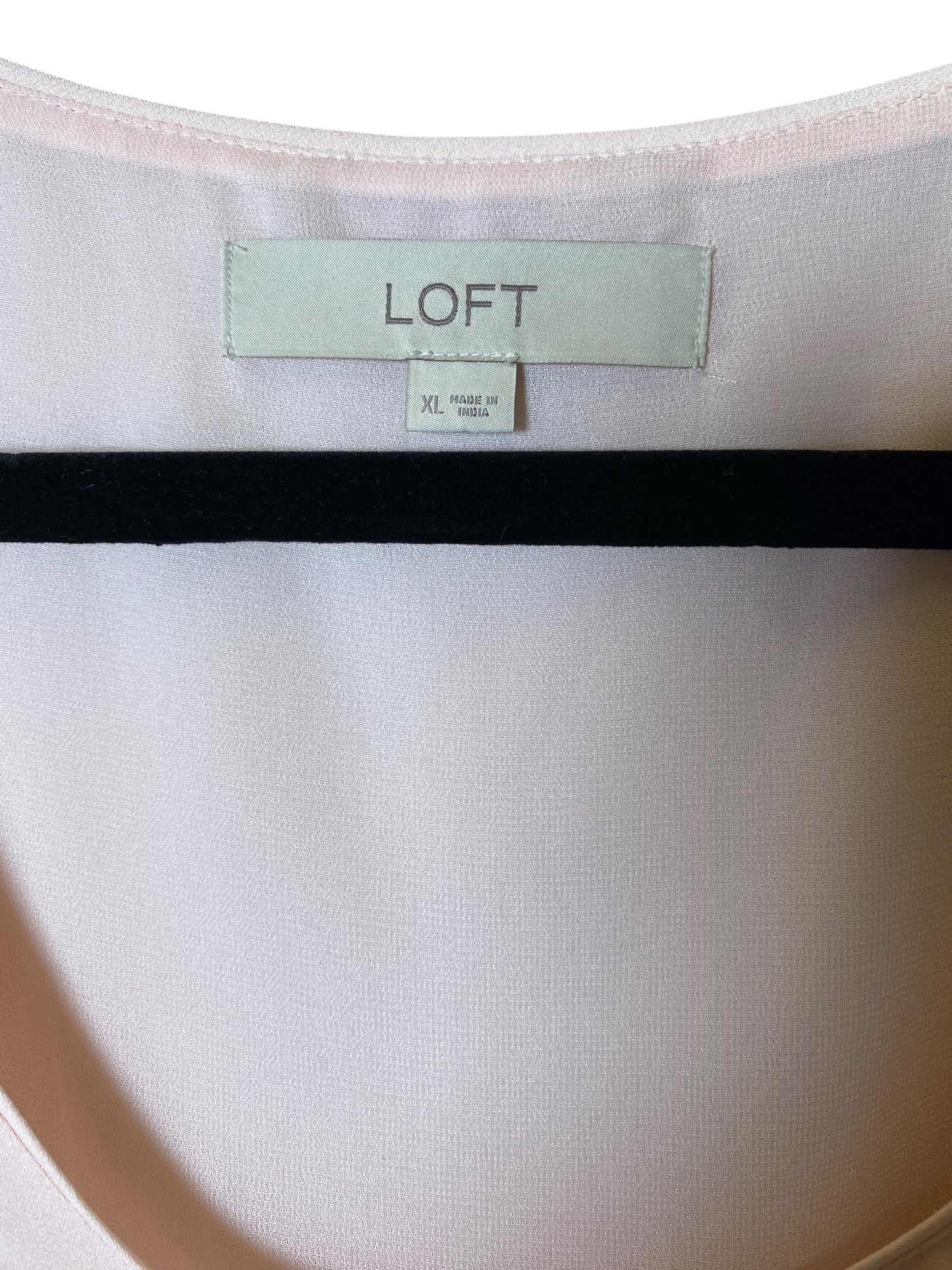 Top Long Sleeve By Loft In Pink, Size: Xl