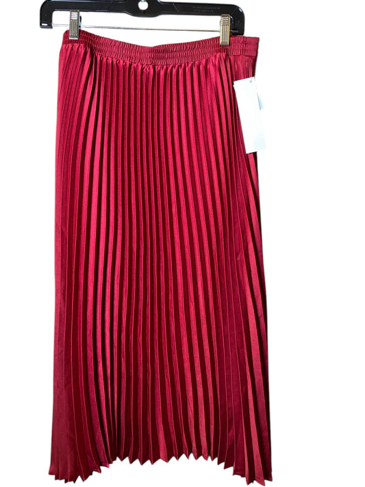 Skirt Midi By A New Day In Red, Size: L