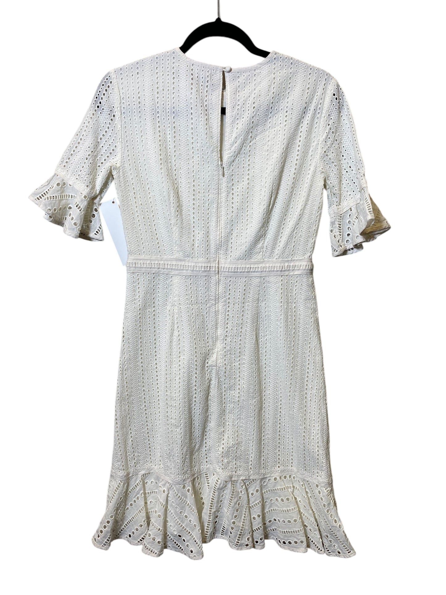 Dress Casual Midi By Banana Republic In White, Size: Xs