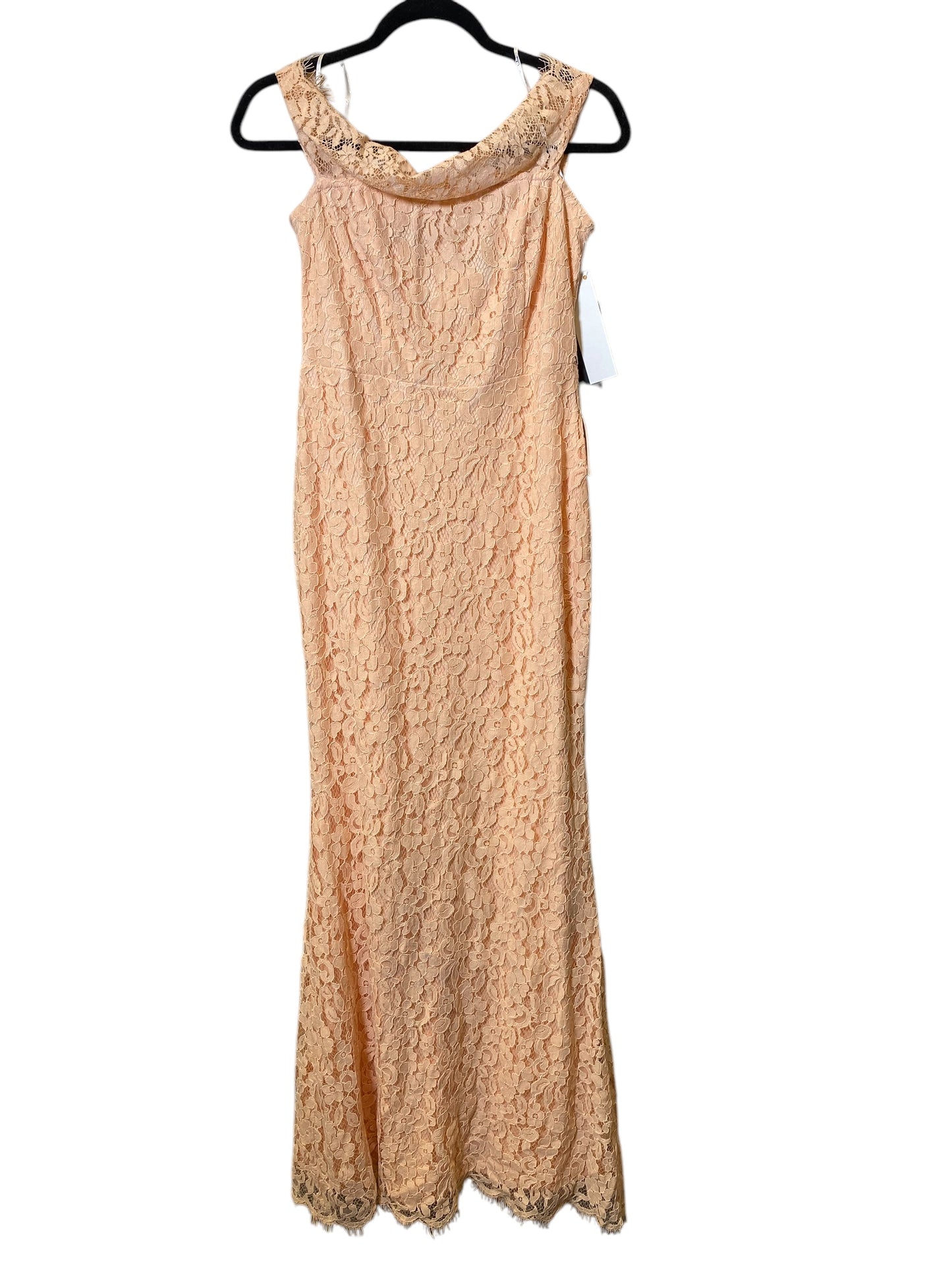 Dress Party Long By Lulus In Peach, Size: M