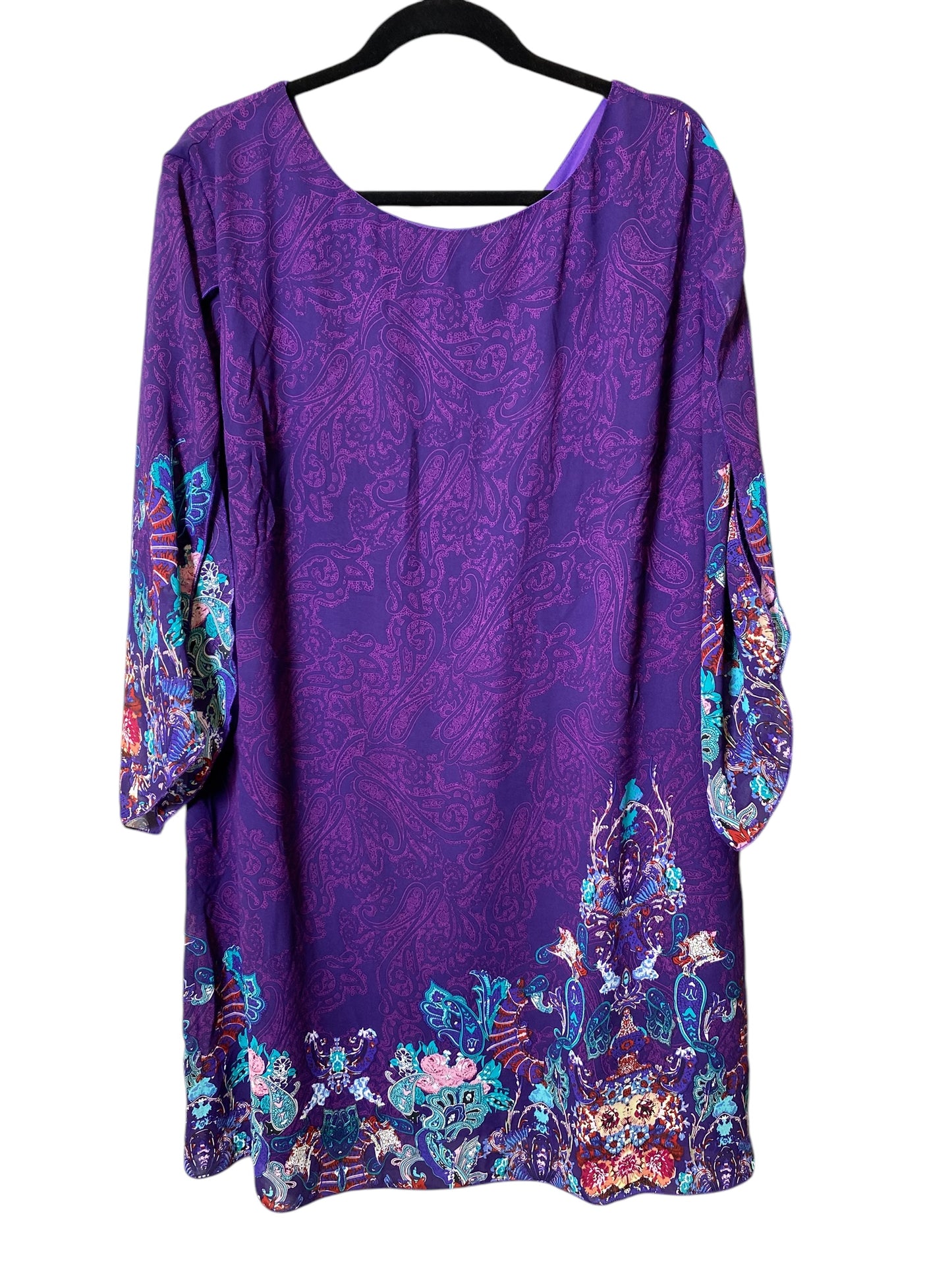 Dress Casual Midi By Grace Karin In Purple, Size: 3x