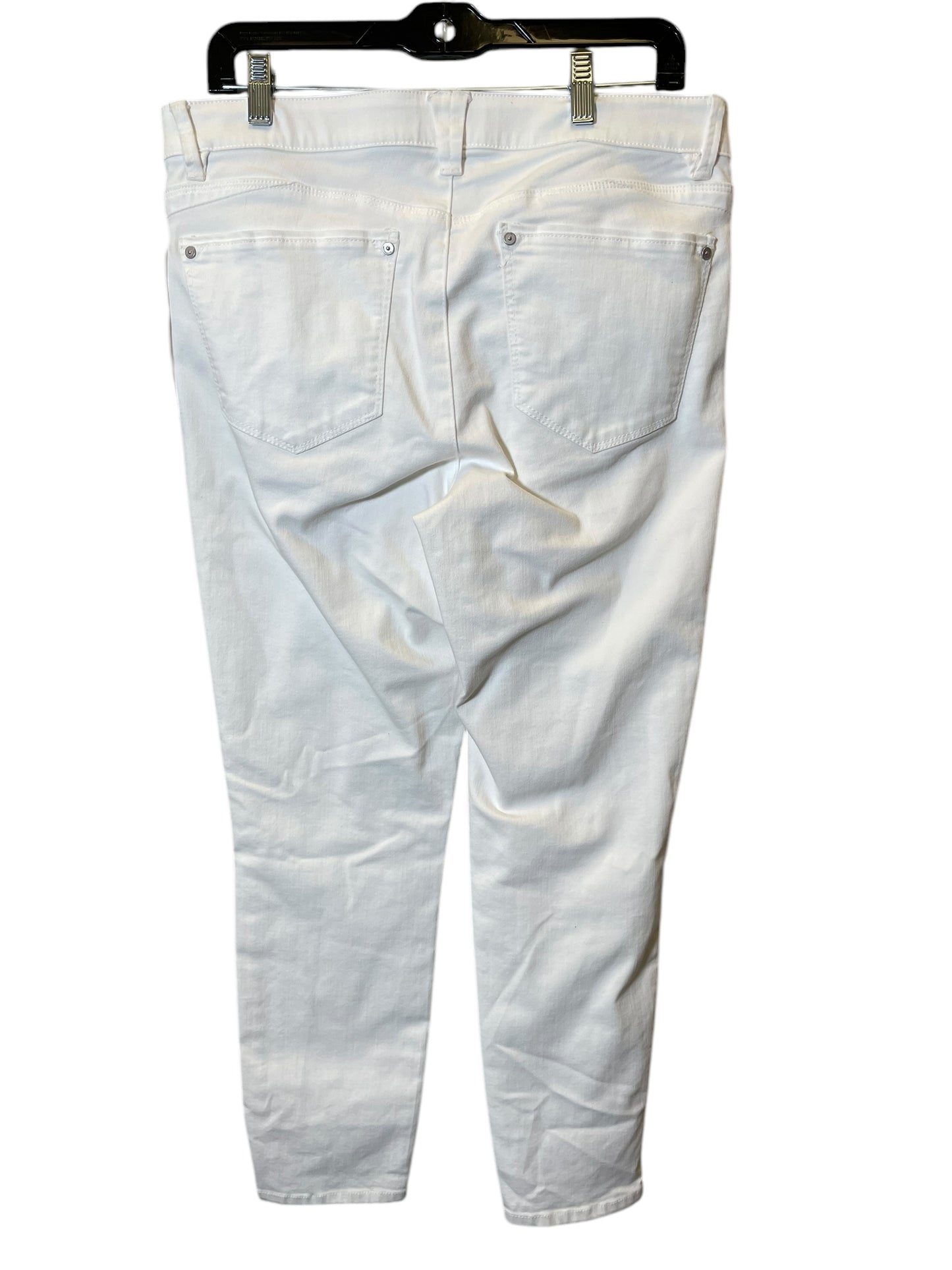 Jeans Skinny By Wit & Wisdom In White, Size: 12