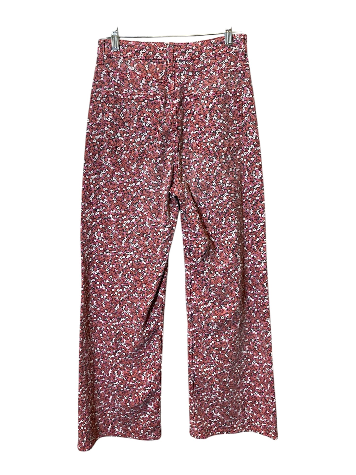 Jeans Wide Leg By Divided In Floral Print, Size: 6