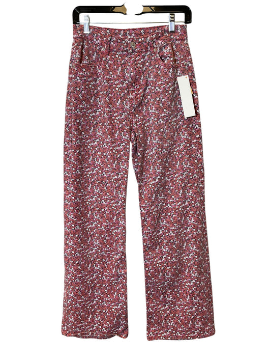 Jeans Wide Leg By Divided In Floral Print, Size: 6