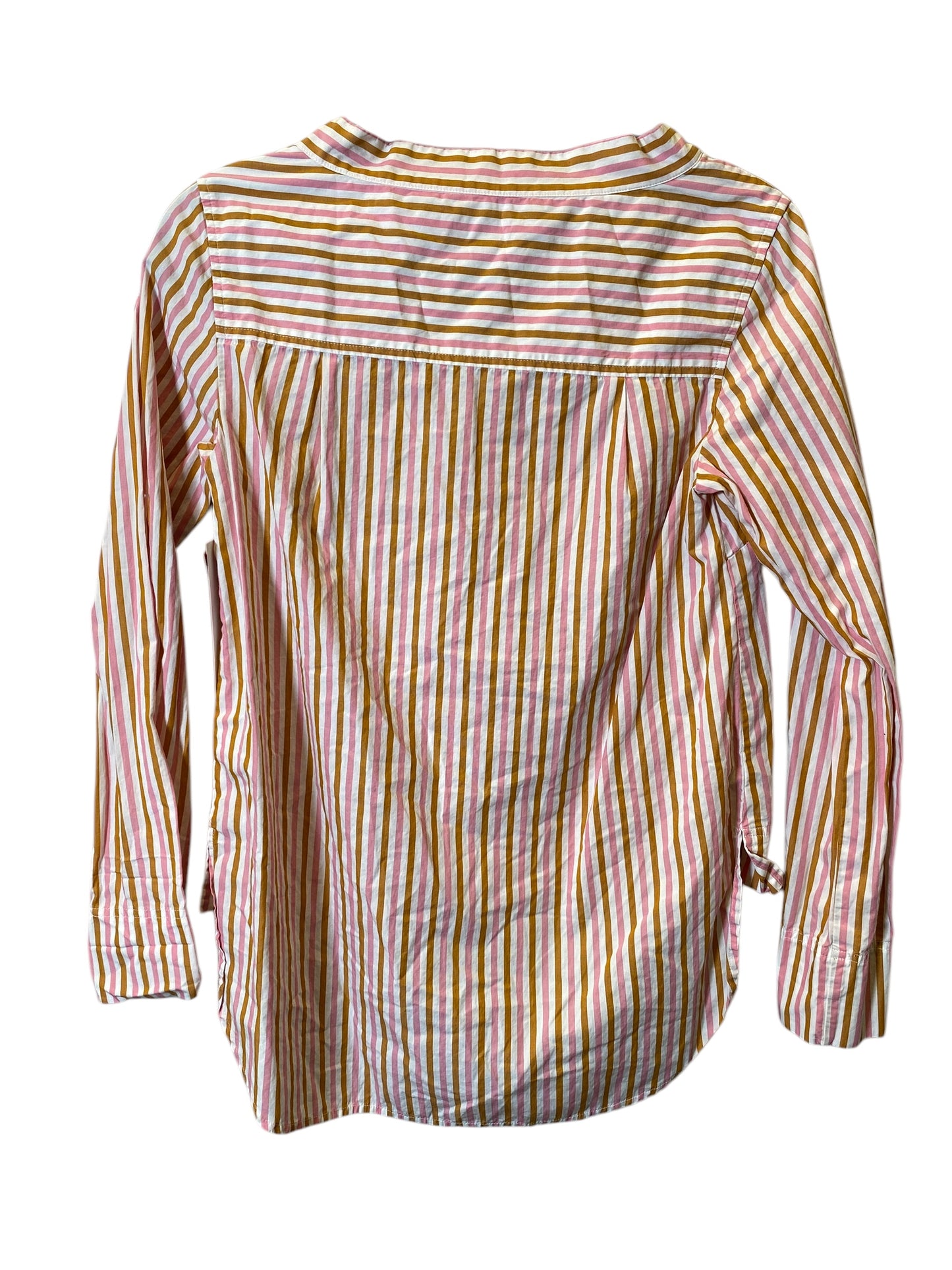 Top Long Sleeve By J. Crew In Striped Pattern, Size: Xs