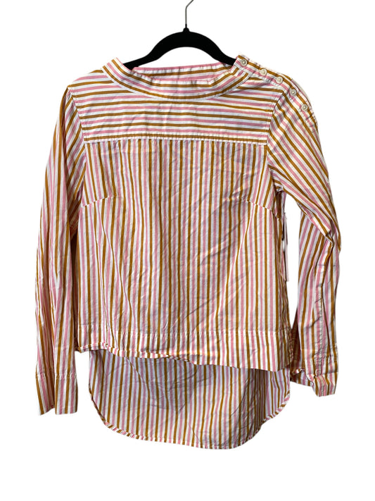 Top Long Sleeve By J. Crew In Striped Pattern, Size: Xs