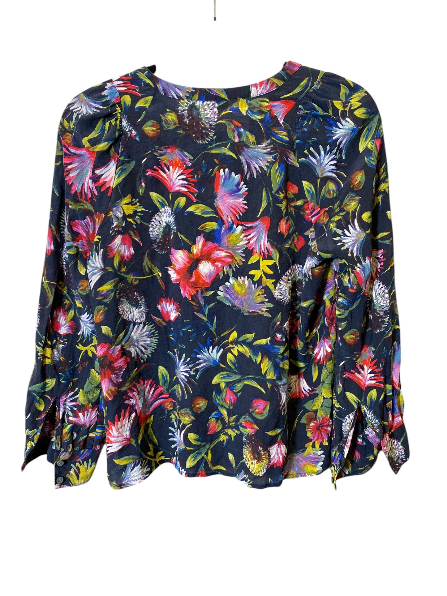 Top Long Sleeve By J. Crew In Floral Print, Size: Xs