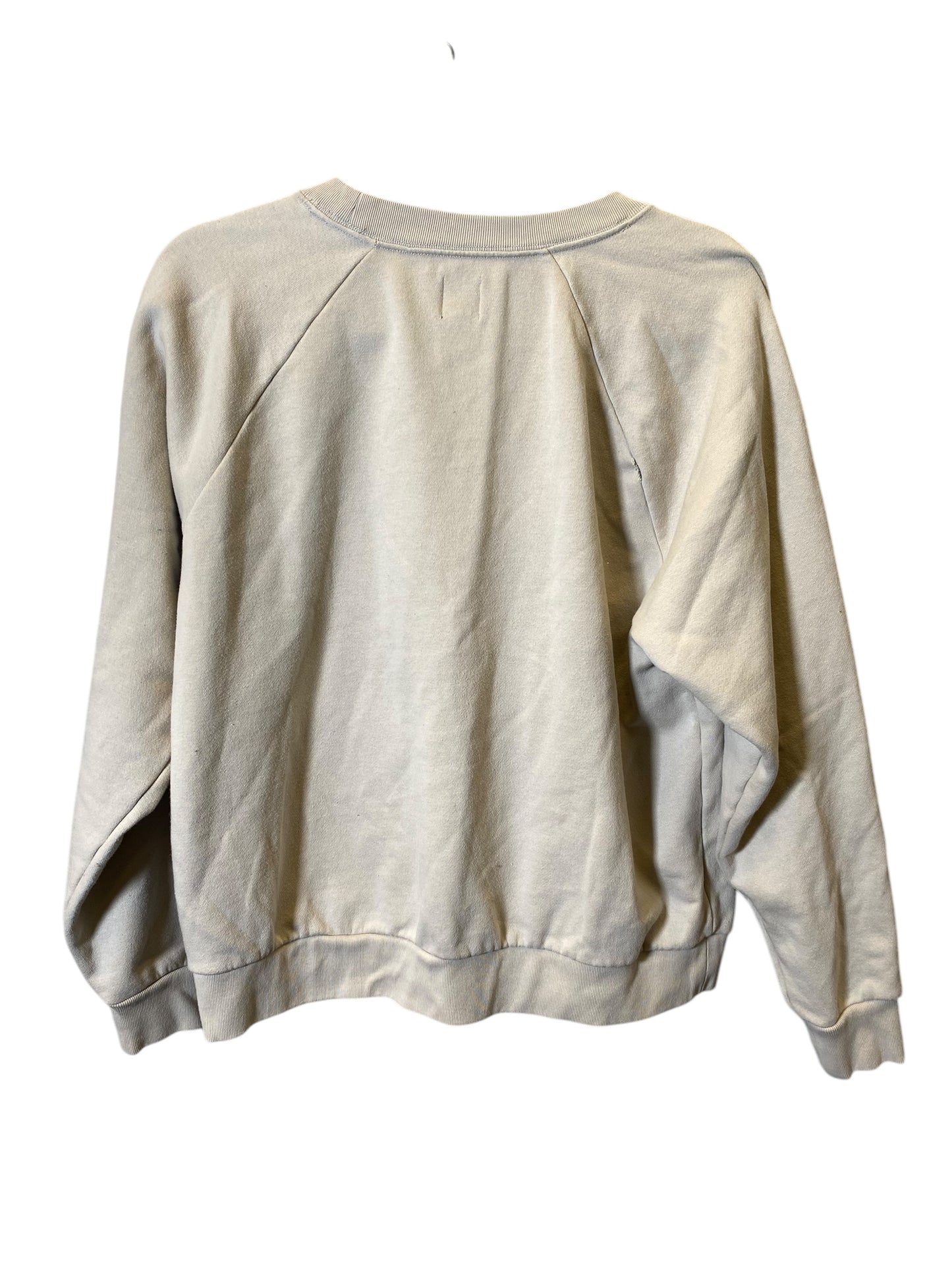 Sweatshirt Crewneck By Gap In Tan, Size: M