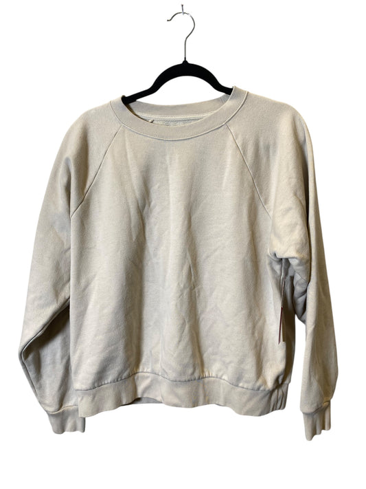 Sweatshirt Crewneck By Gap In Tan, Size: M