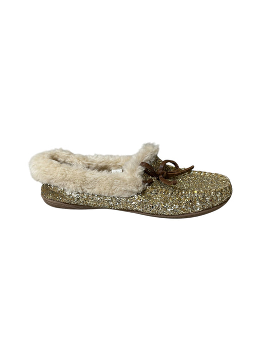 Slippers By J. Crew In Gold