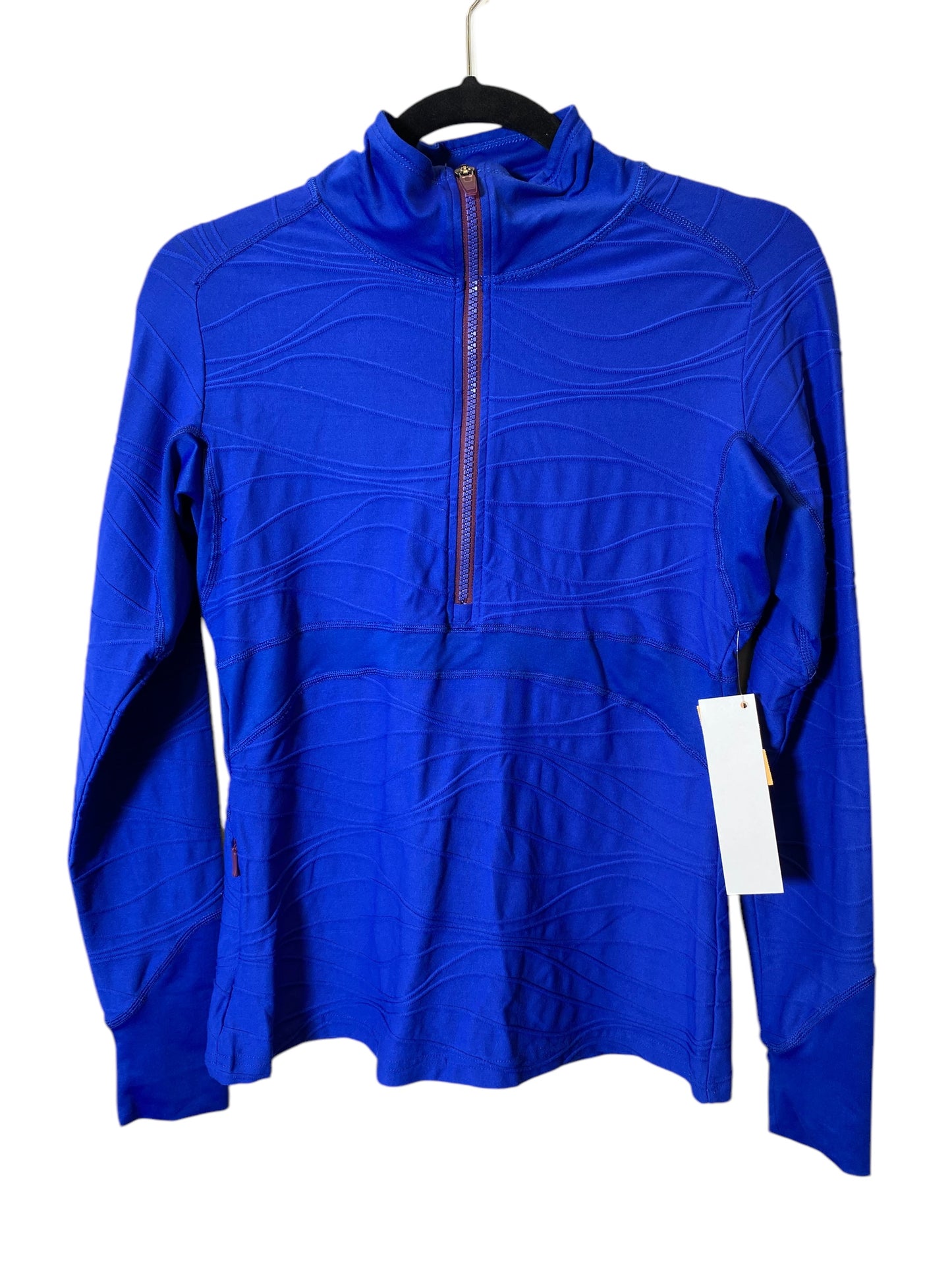 Athletic Top Long Sleeve Collar By Title Nine In Blue, Size: S