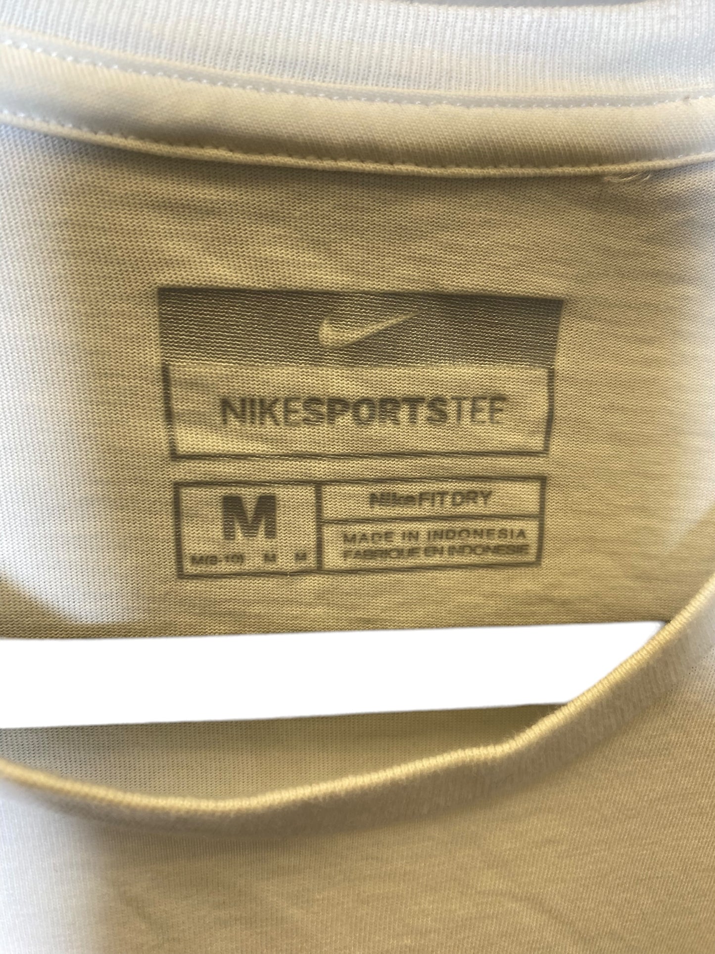 Top Short Sleeve By Nike In Cream, Size: M