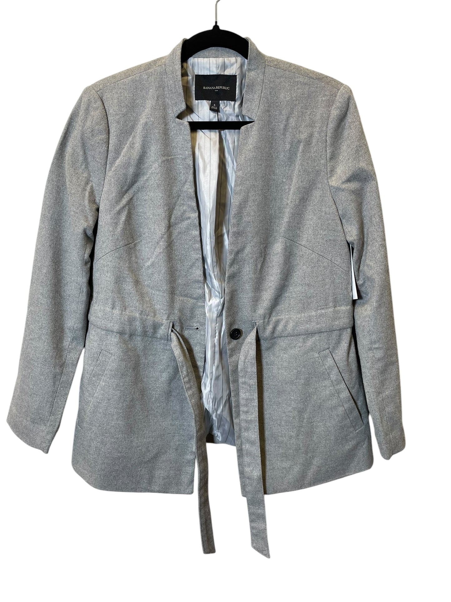 Blazer By Banana Republic In Grey, Size: S