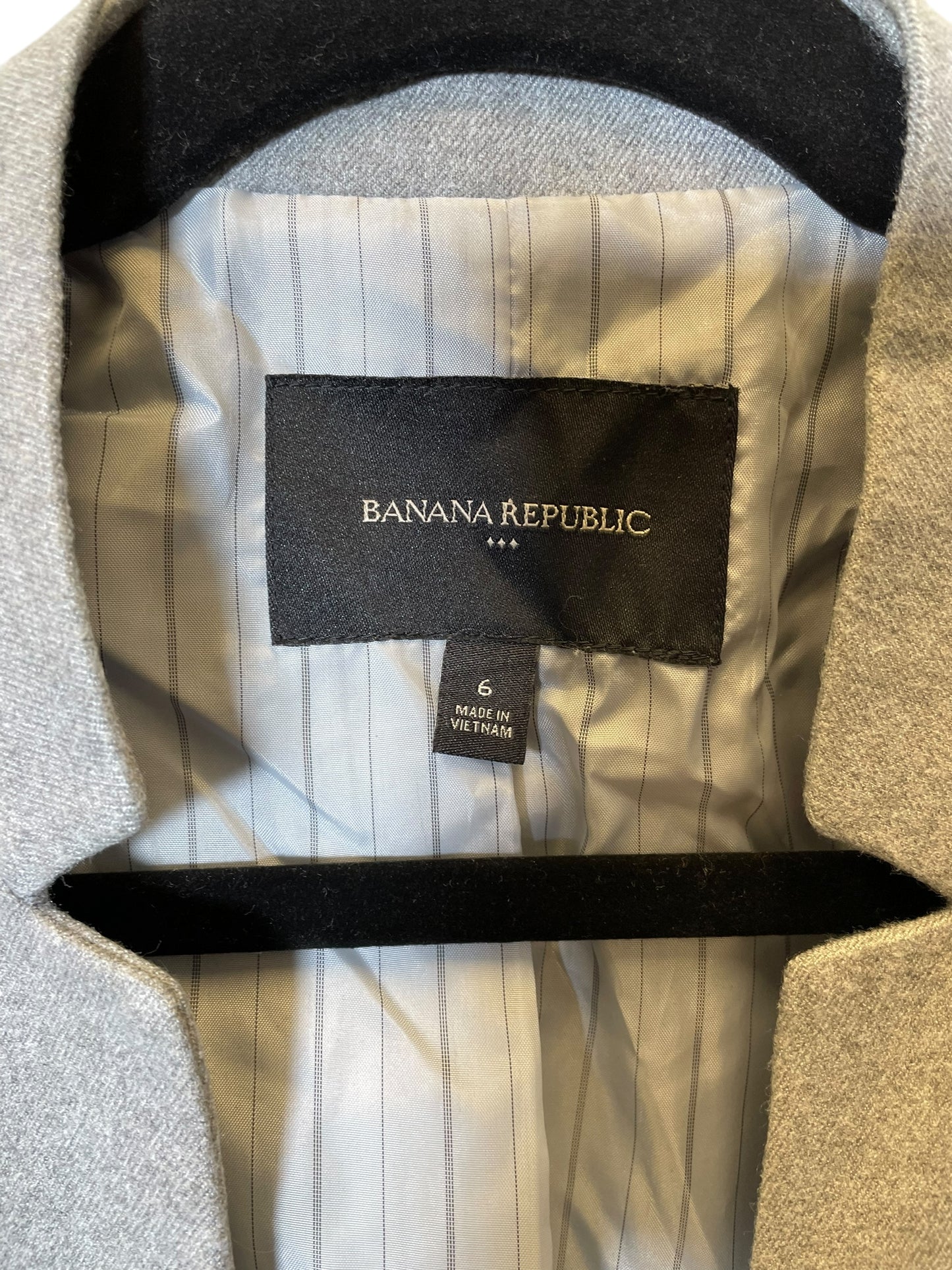 Blazer By Banana Republic In Grey, Size: S