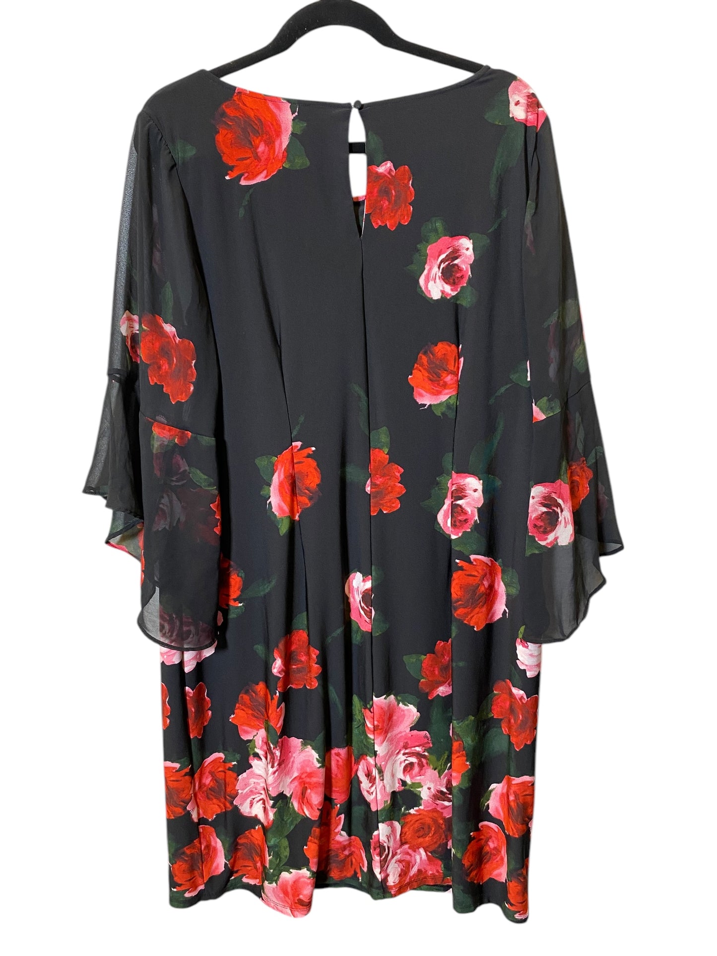 Dress Casual Midi By Roz And Ali In Floral Print, Size: 1x