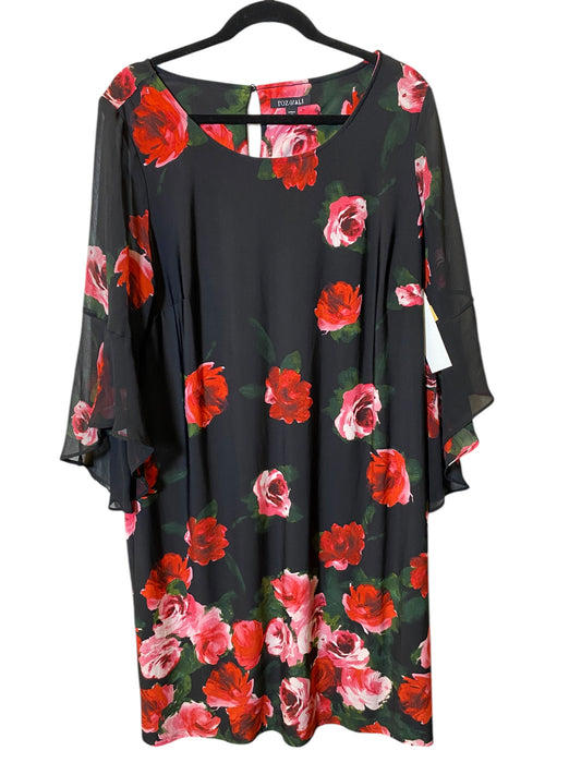 Dress Casual Midi By Roz And Ali In Floral Print, Size: 1x