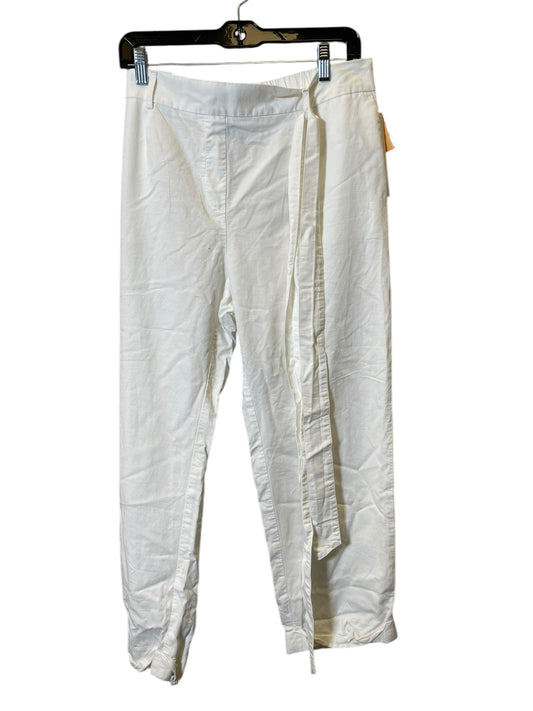 Pants Linen By Ann Taylor In White, Size: 14