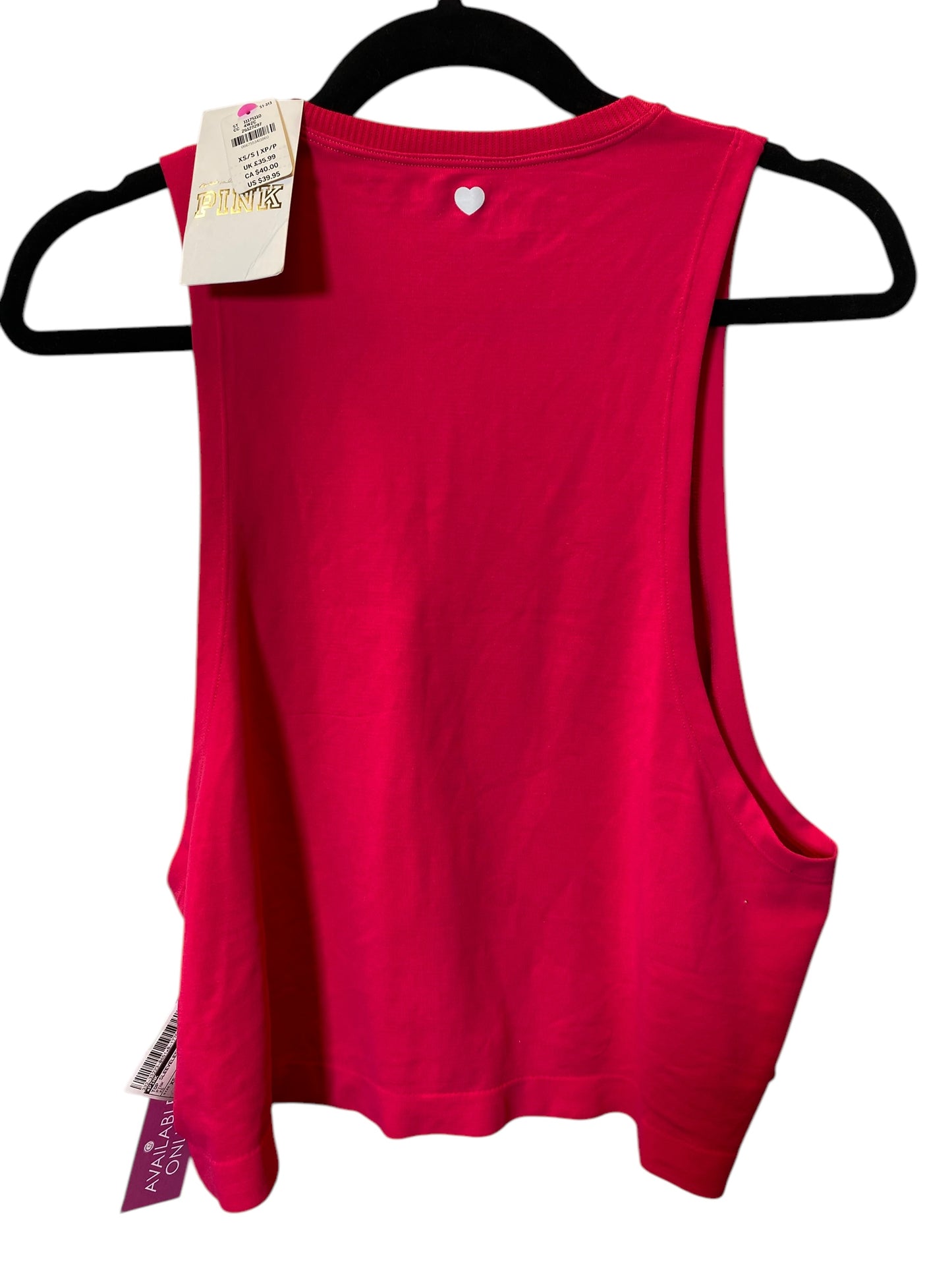 Top Sleeveless By Pink In Pink, Size: Xs