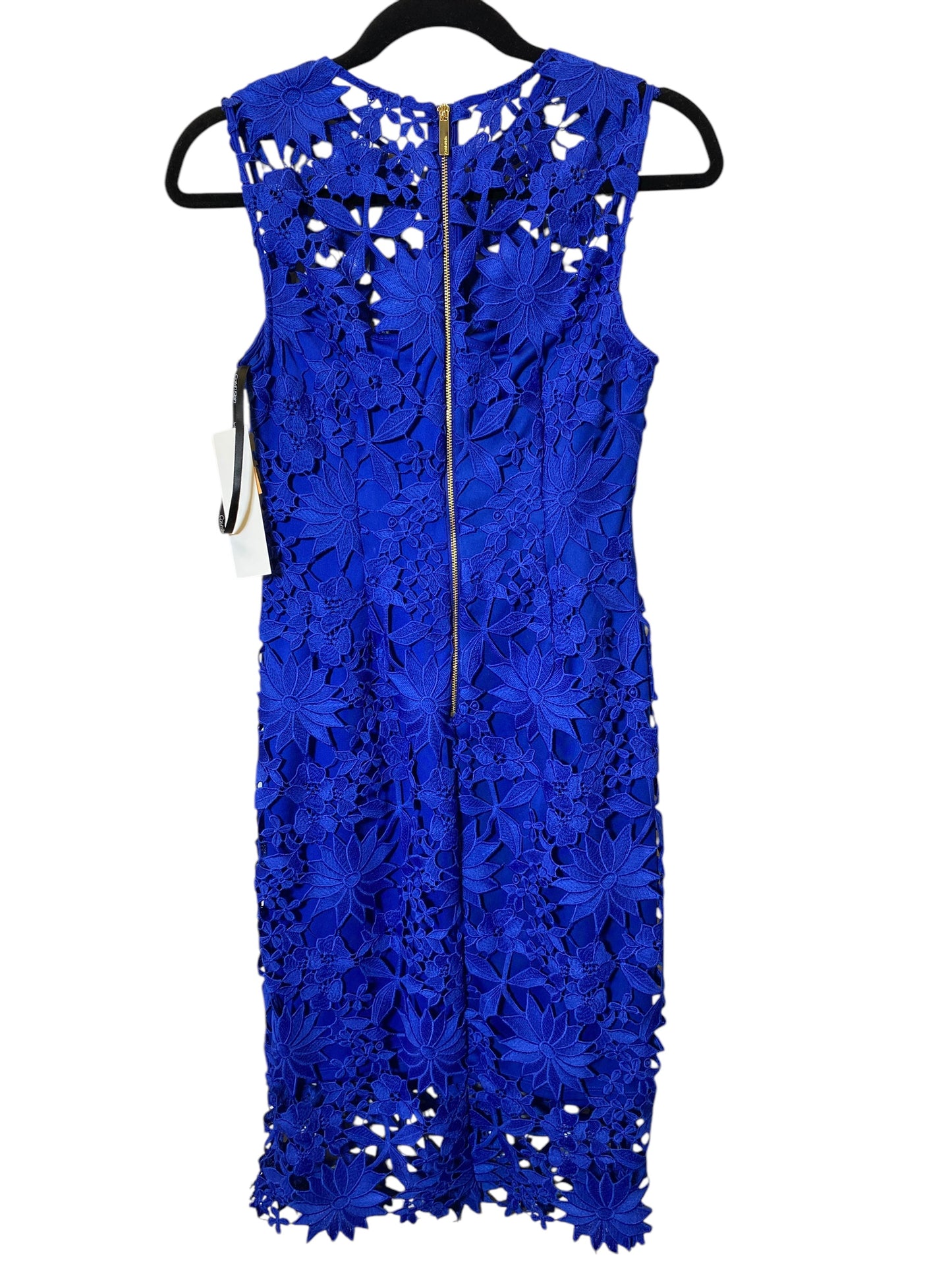 Dress Party Midi By Calvin Klein In Blue, Size: Xs